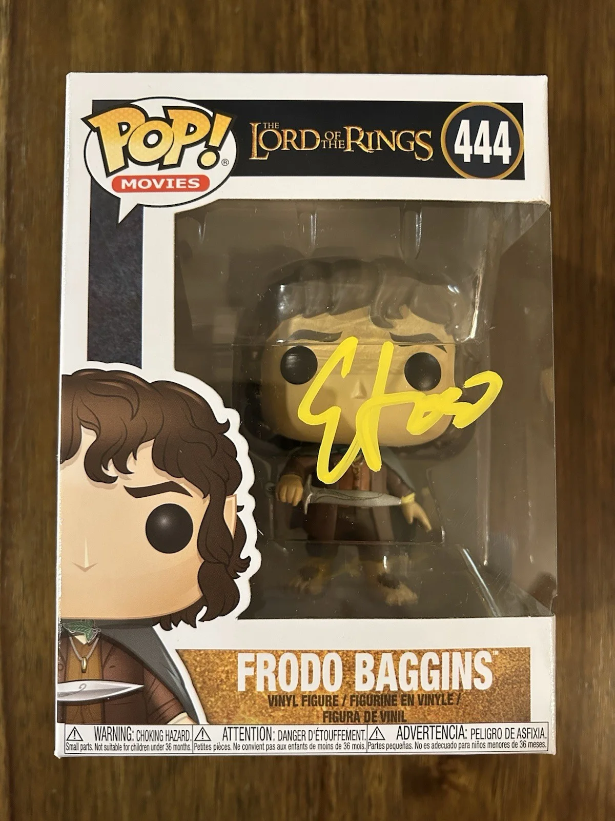 Elijah Wood — Elijah Wood ‘Lord Of The Rings’ Signed Funko Pop ‘Frodo’ Beckett Certified