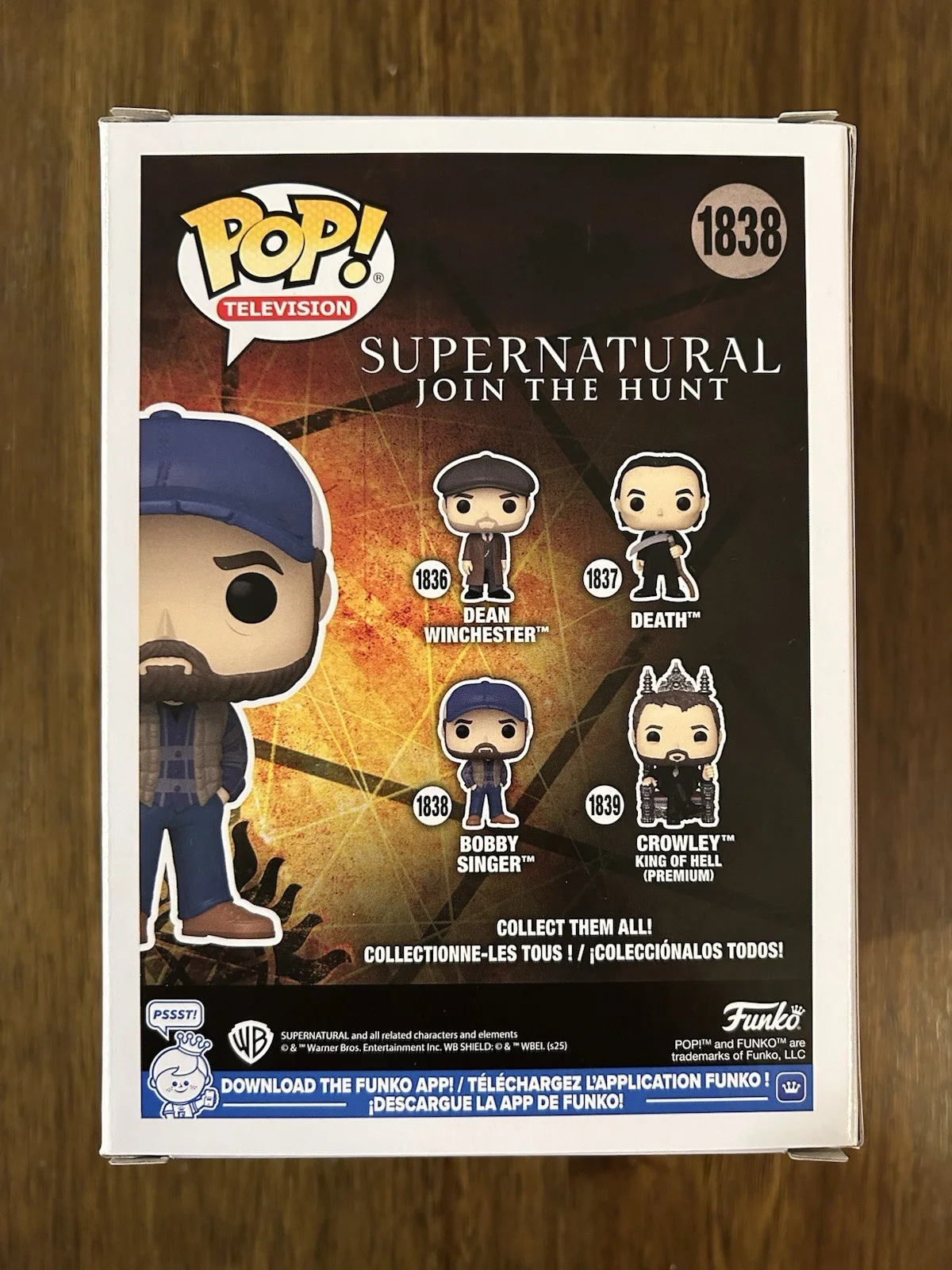 Jim Beaver ‘Supernatural’ Signed Funko Pop ‘Bobby Singer’ Beckett Certified, image 3