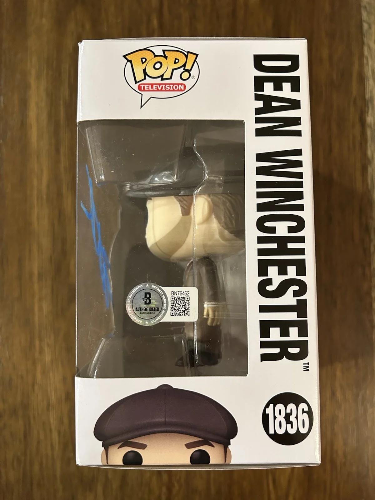 Jensen Ackles ‘Supernatural’ Signed Funko Pop ‘Dean’ Beckett Certified PROOF, image 2