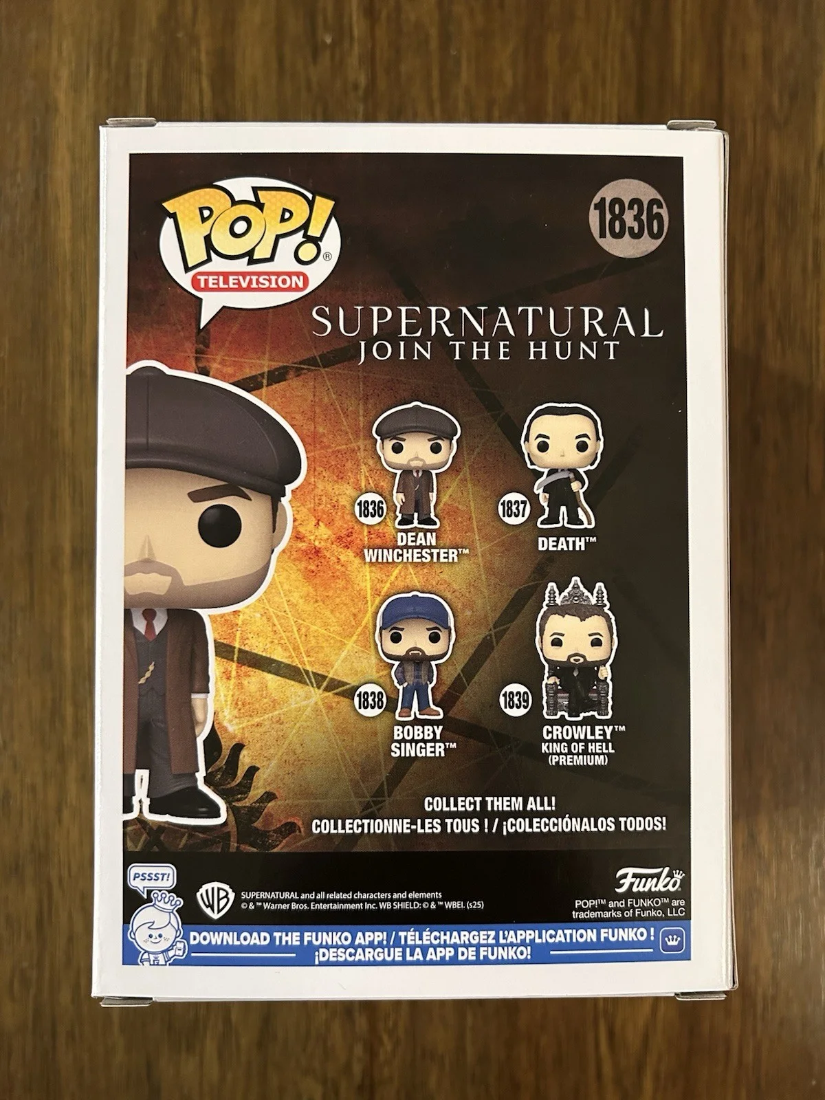 Jensen Ackles ‘Supernatural’ Signed Funko Pop ‘Dean’ Beckett Certified PROOF, image 3