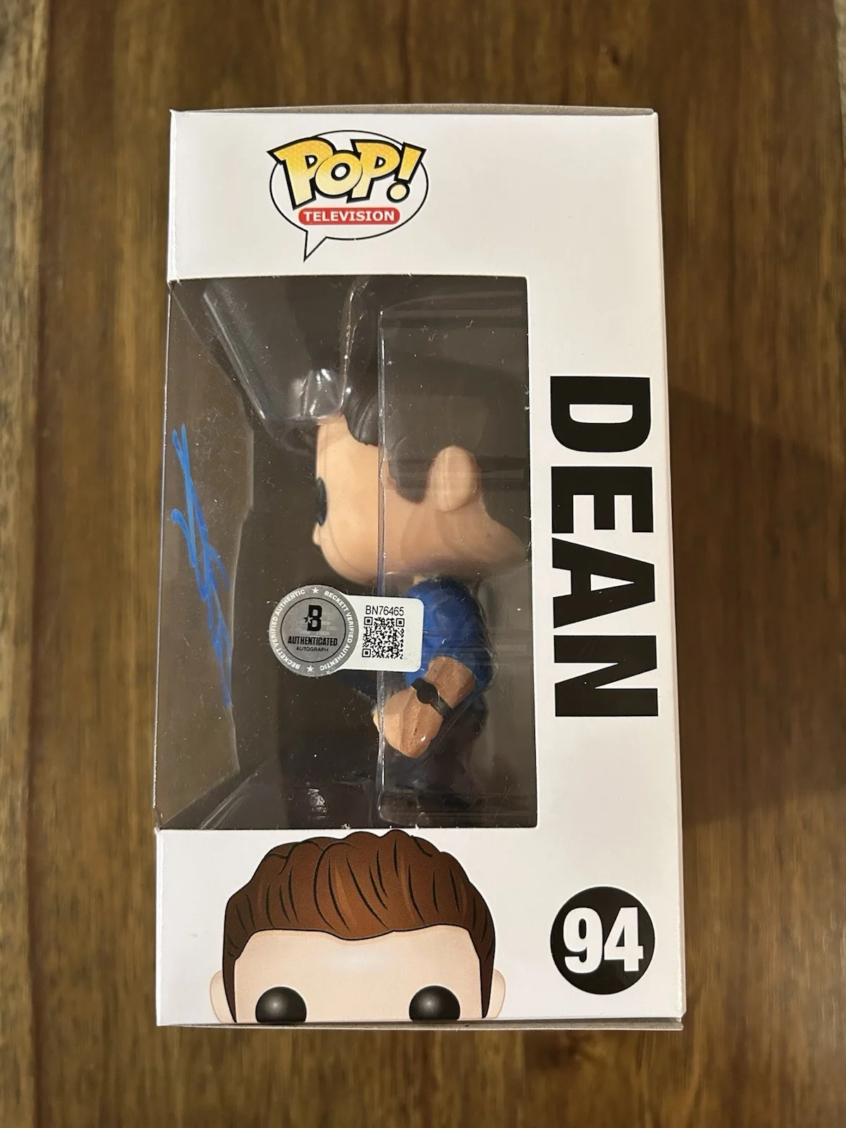 Jensen Ackles ‘Supernatural’ Signed Funko Pop ‘Dean’ Beckett Certified PROOF, изображение 2