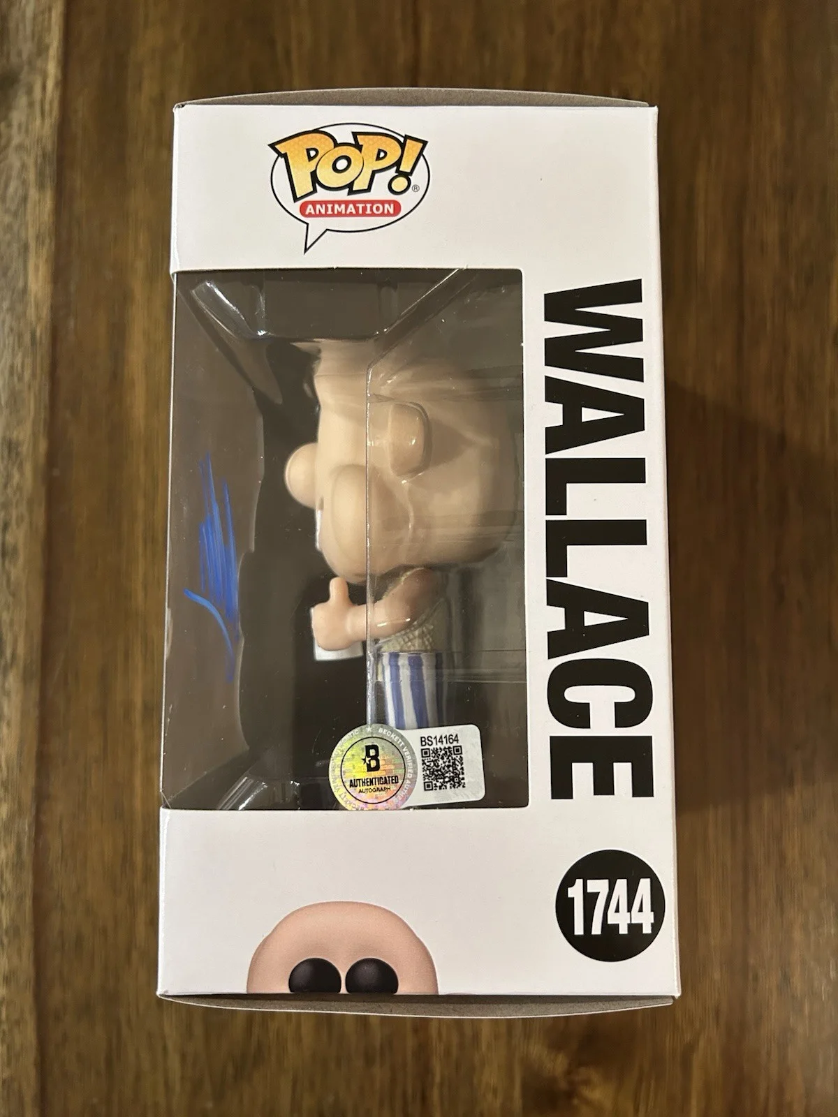 Merlin Crossingham ‘Wallace & Gromit’ Signed ‘Wallace’ Funko Pop Beckett, изображение 2
