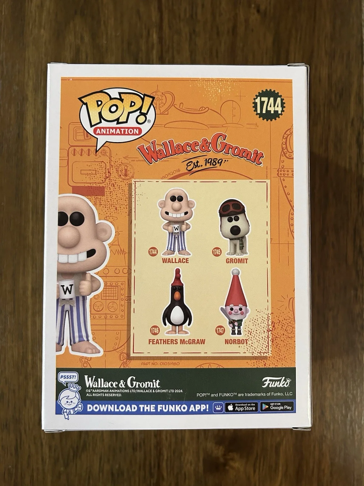 Merlin Crossingham ‘Wallace & Gromit’ Signed ‘Wallace’ Funko Pop Beckett, изображение 3