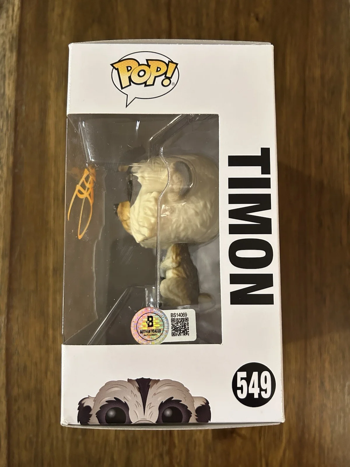 Billy Eichner ‘The Lion King’ Signed Funko Pop ‘Timon’ Beckett, image 2