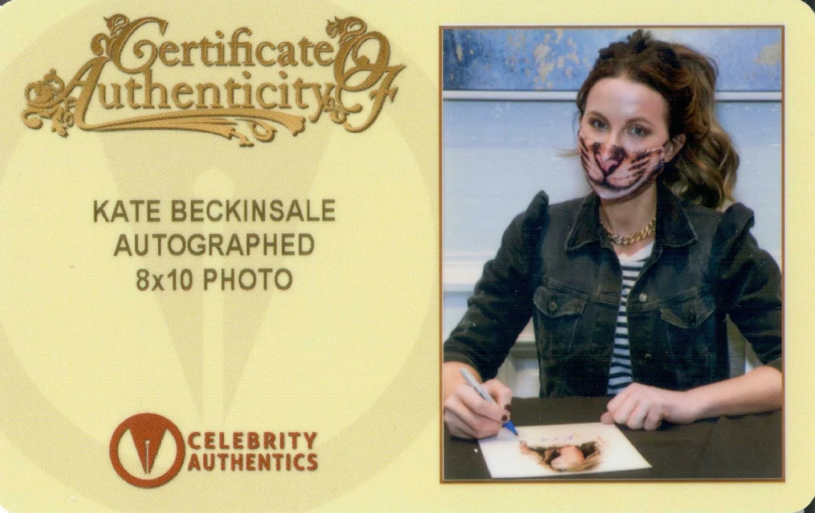 Kate Beckinsale — Kate Beckinsale Original Autographed 8x10 photo with CoA & Full Signing Details, изображение 2