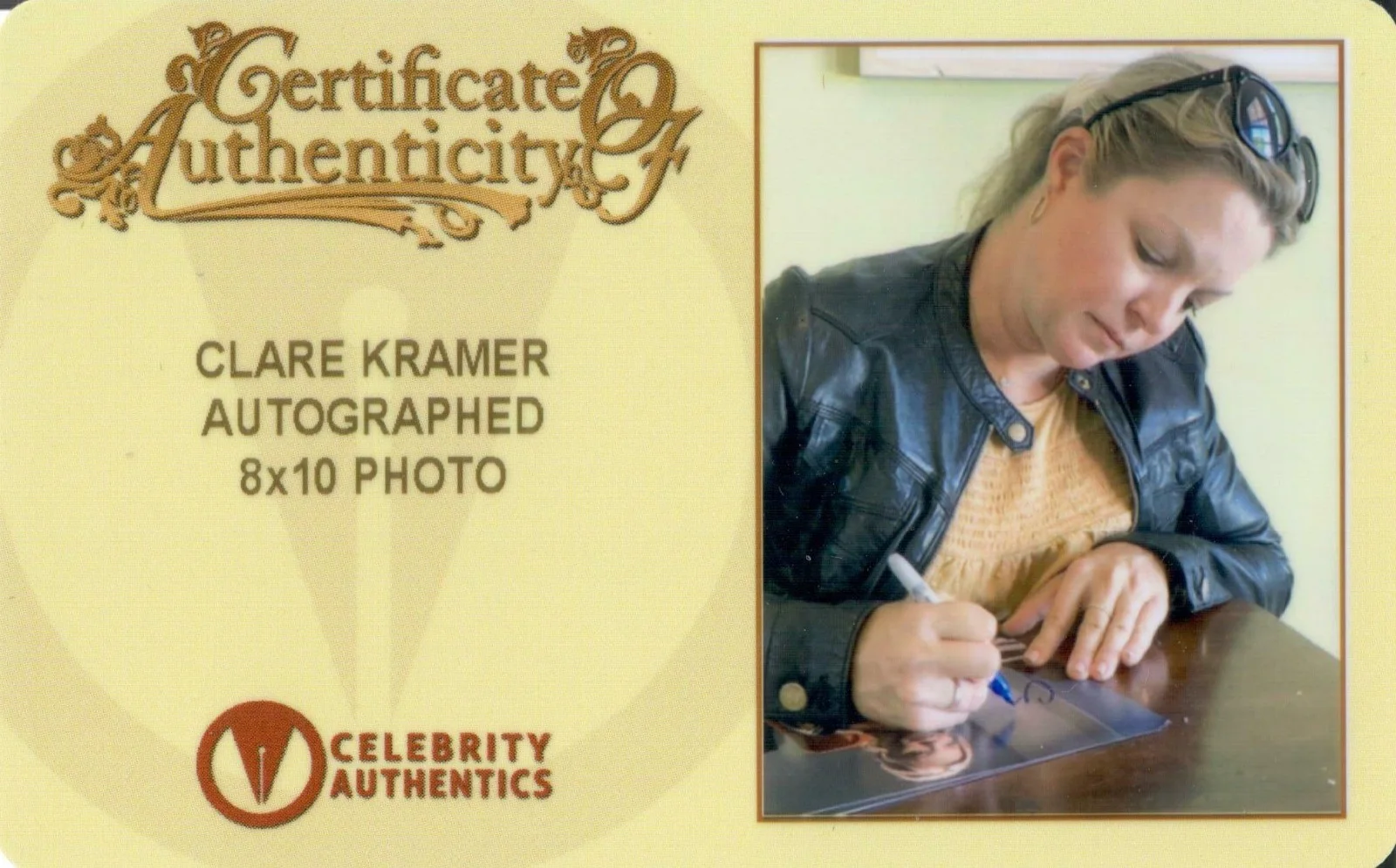 Clare Kramer — Clare Kramer 'Star Trek' Original Autographed 8x10 Signed photo w/ CA CoA & FSD, изображение 2