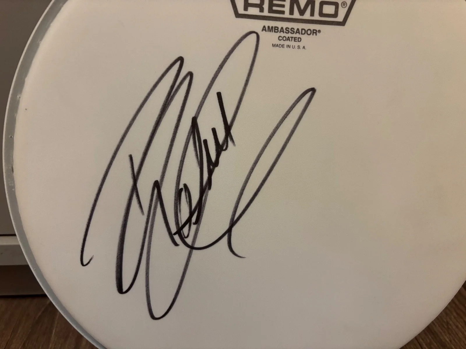 RIKKI ROCKETT SIGNED AUTOGRAPHED REMO DRUMHEAD RARE POISON IN PERSON, image 2
