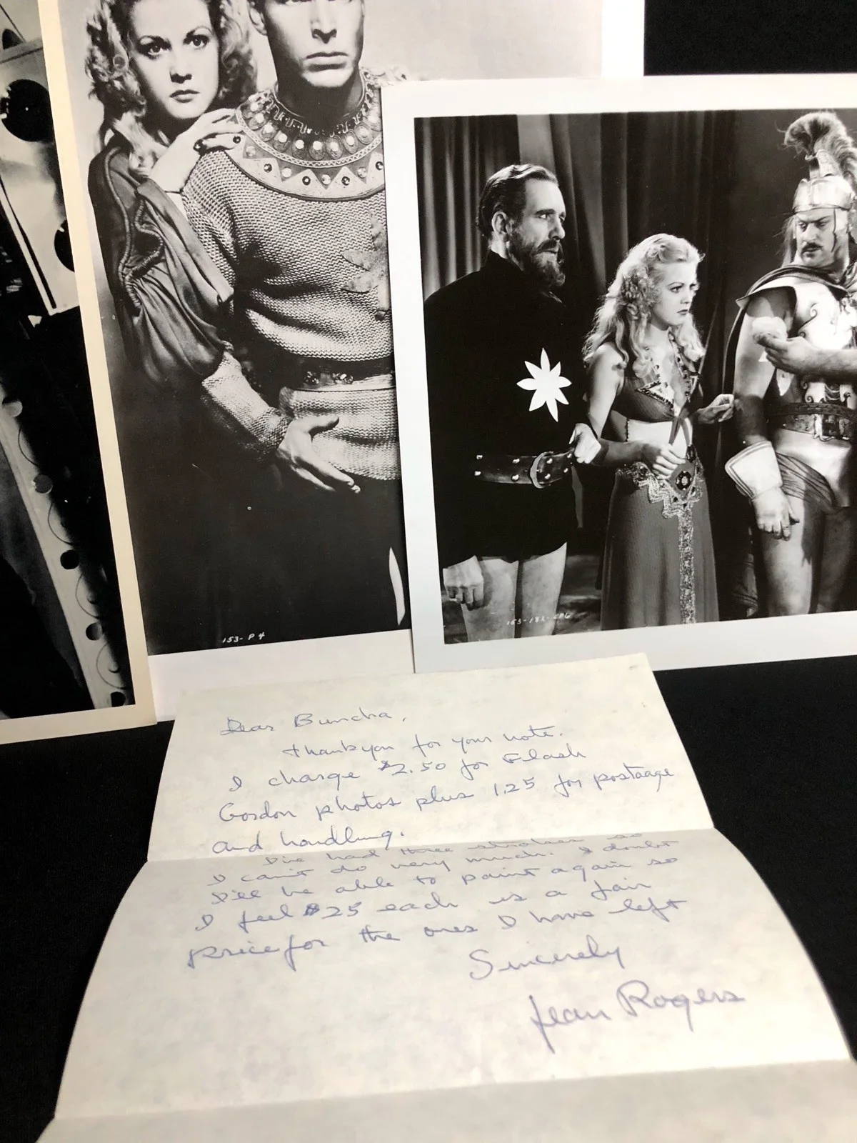 Jean Rogers — Jean Rogers Signed Letter w/ Correspondence Material- Flash Gordon, image 3