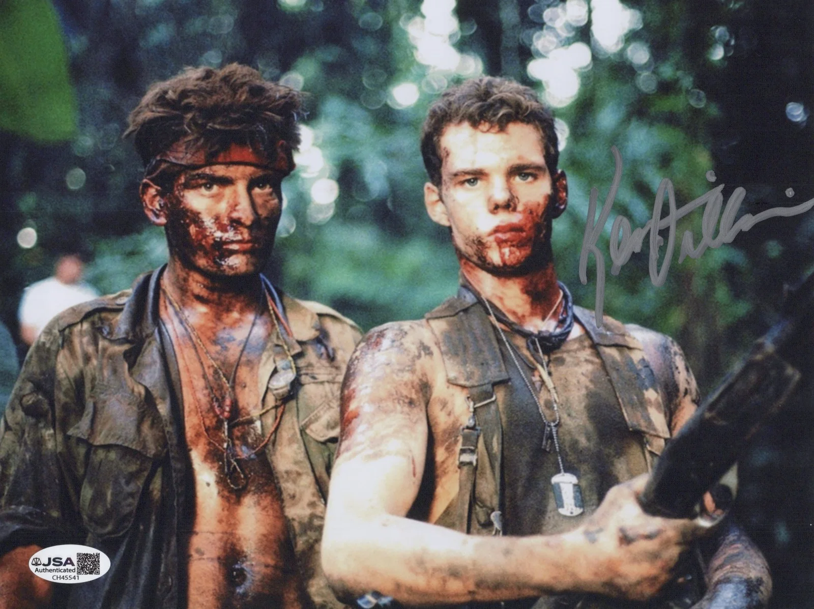 KEVIN DILLON — KEVIN DILLON 8X10 Photo PLATOON Signed BUNNY Autograph JSA COA CERT