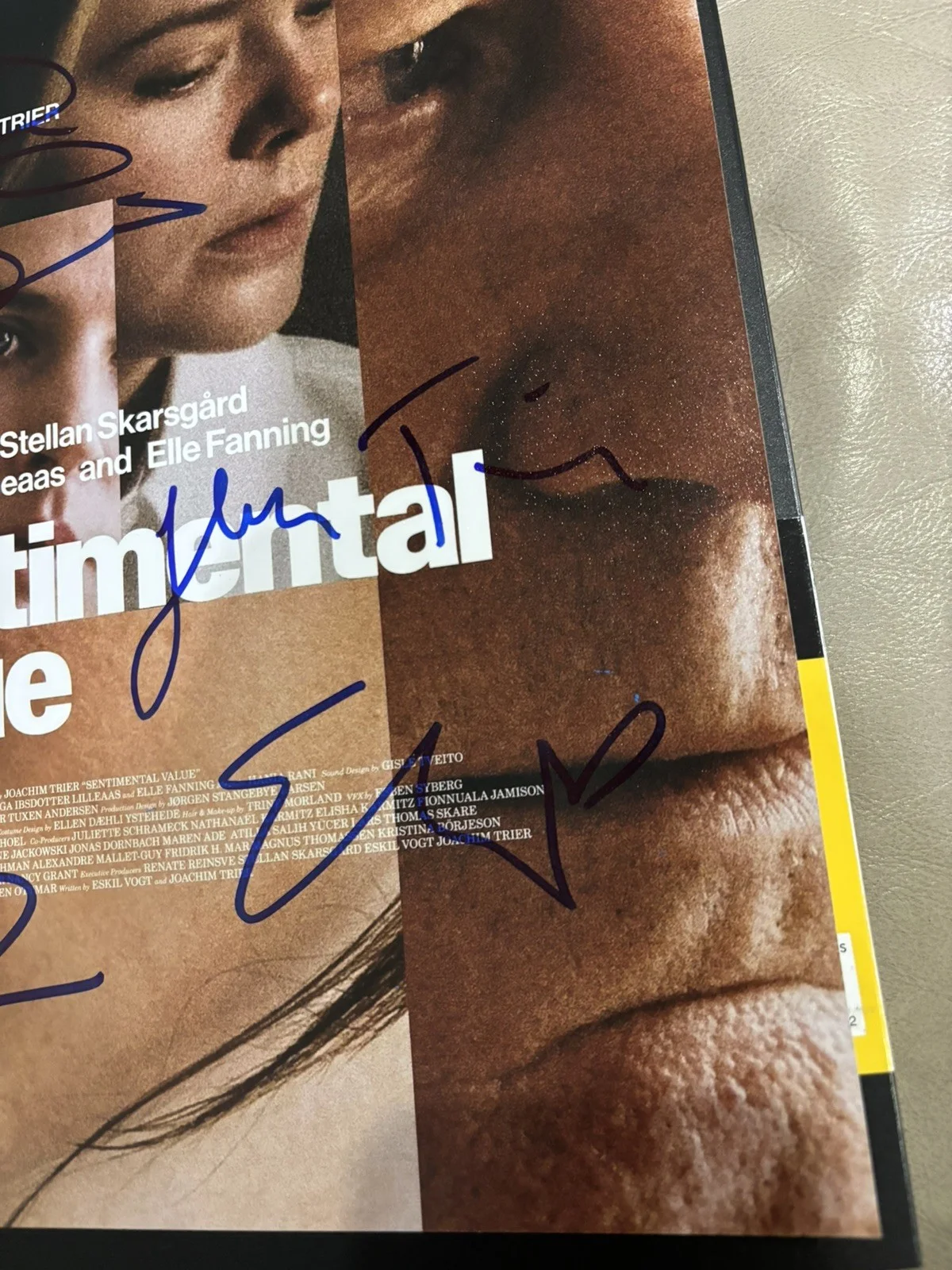 Renate Reinsve, Stellan Skarsgård, Elle Fanning, Joachim Trier — Sentimental Value 11x17 Photo Signed by Renate Reinsve, Stellan Skarsgård +2, image 3