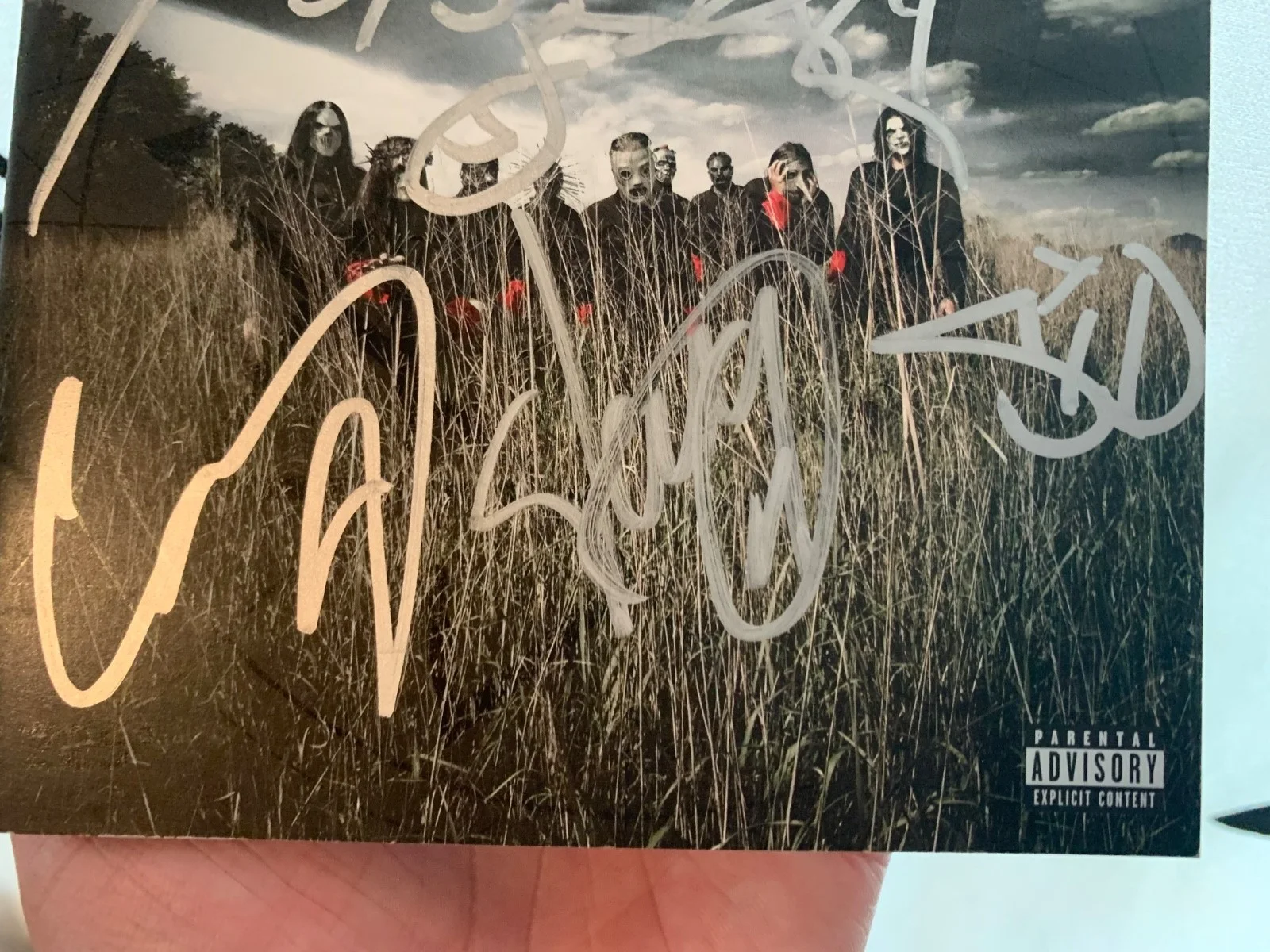 SLIPKNOT SIGNED AUTOGRAPHED X7 CD COVER RARE COREY CLOWN 133 JOEY SID JAY JIM, image 4