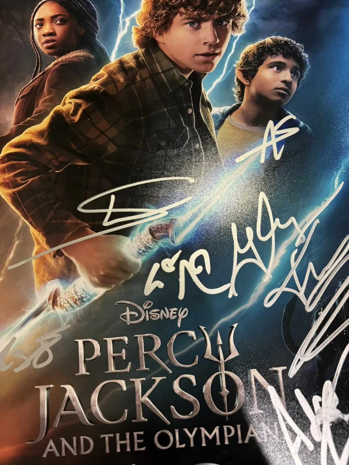 Walker Scobell — Percy Jackson and the Olympians 11x17 Photo Signed by Walker Scobell + Cast 7x, image 2