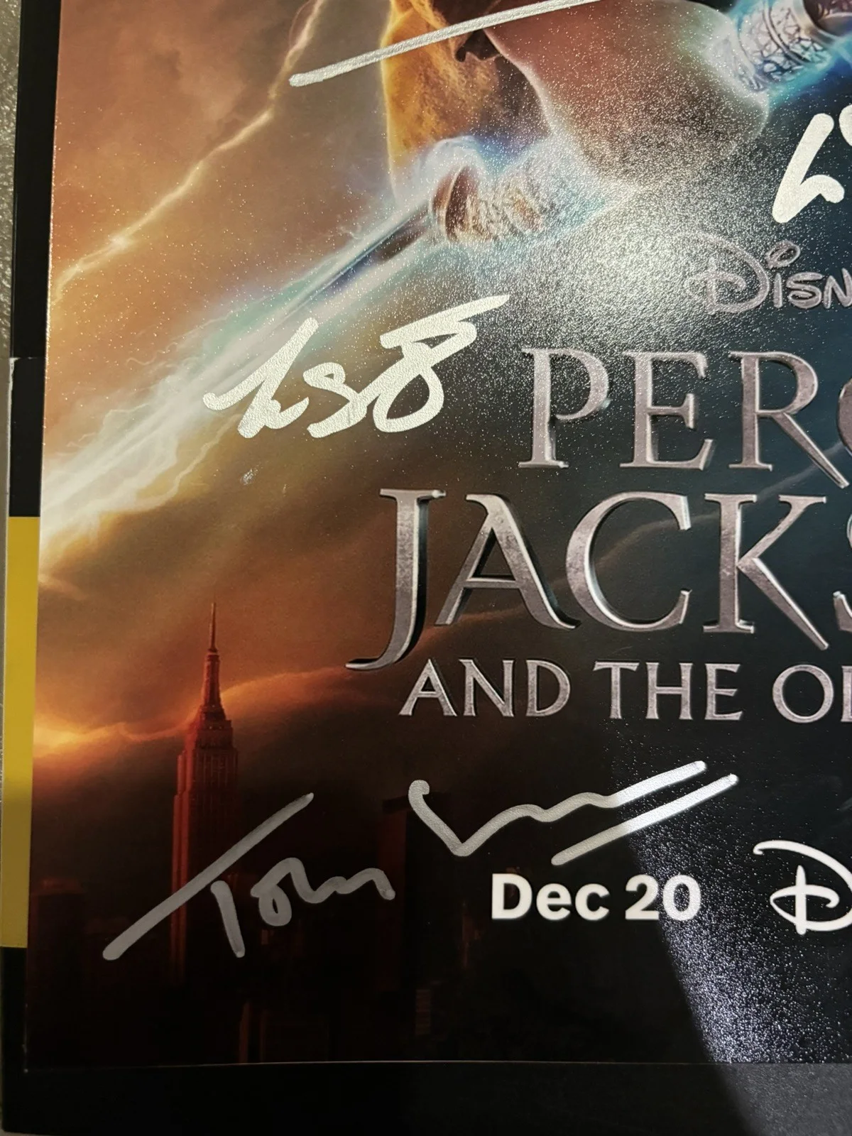 Walker Scobell — Percy Jackson and the Olympians 11x17 Photo Signed by Walker Scobell + Cast 7x, image 4