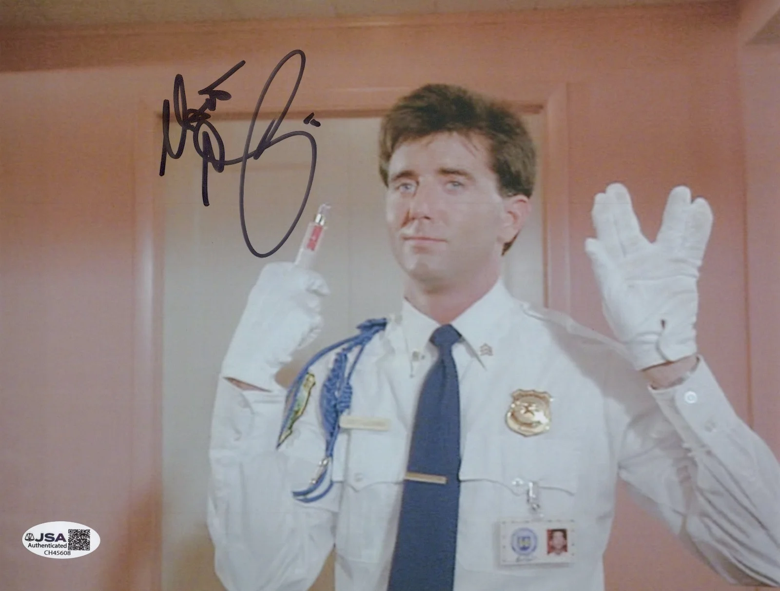 MATT MCCOY — MATT McCOY Signed POLICE ACADEMY 5 8x10 PHOTO NICK Autograph JSA COA CERT