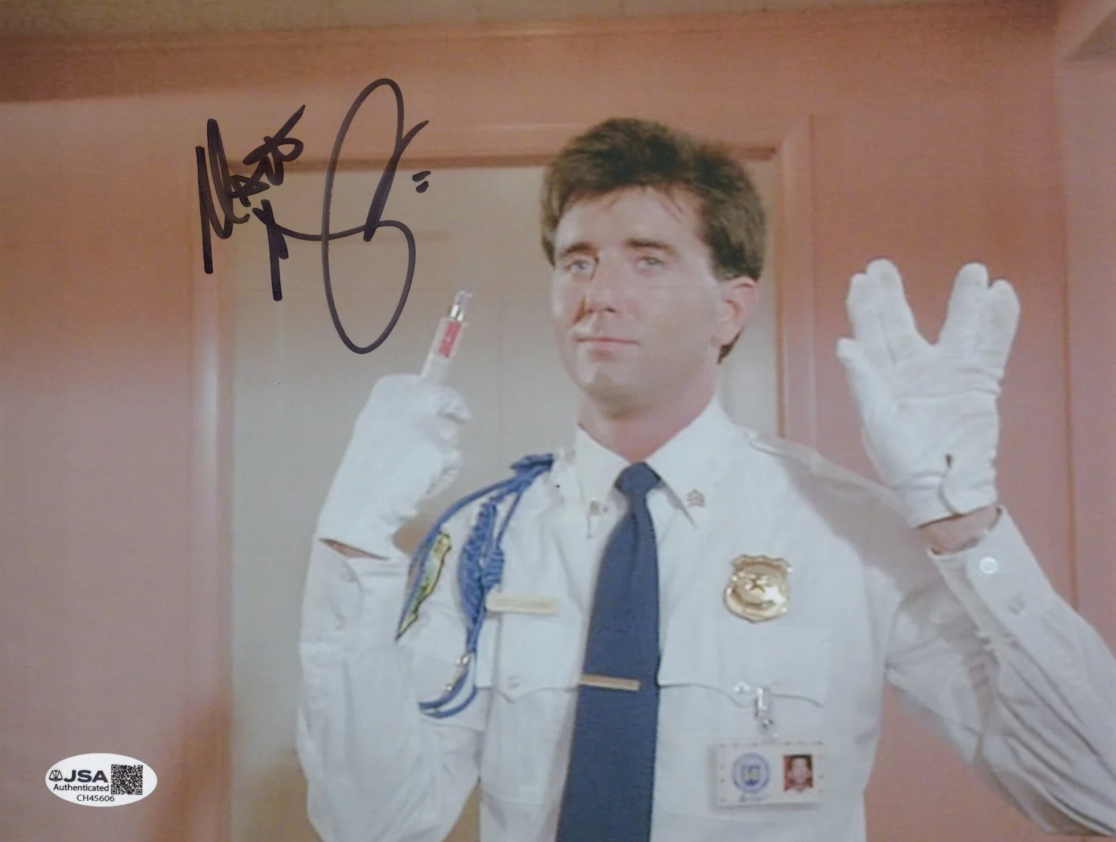 MATT MCCOY — MATT McCOY Signed POLICE ACADEMY 5 8x10 PHOTO NICK Autograph JSA COA CERT