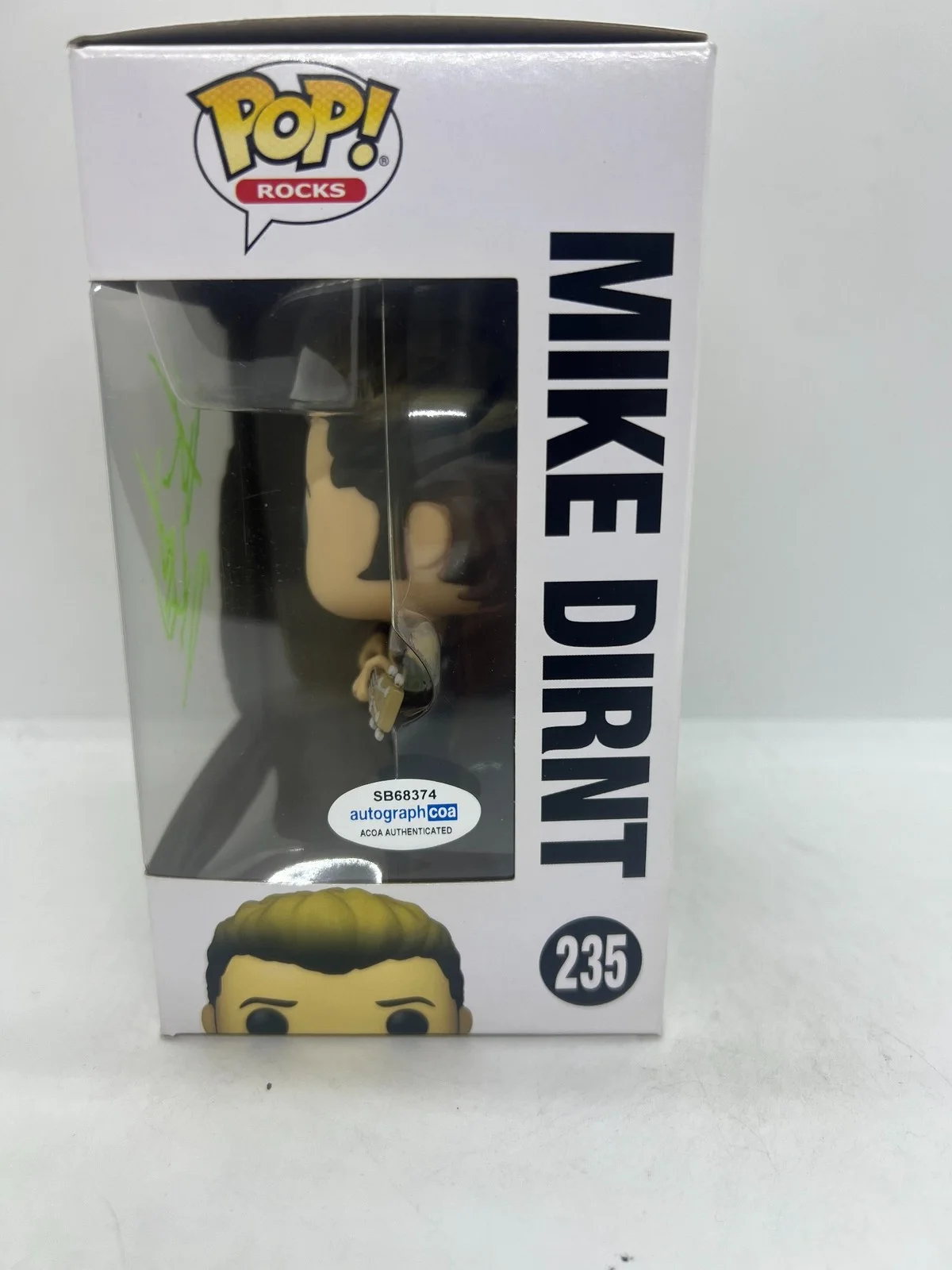 Mike Dirnt Signed Autographed Funko Pop Green Day #235 ACOA, image 2