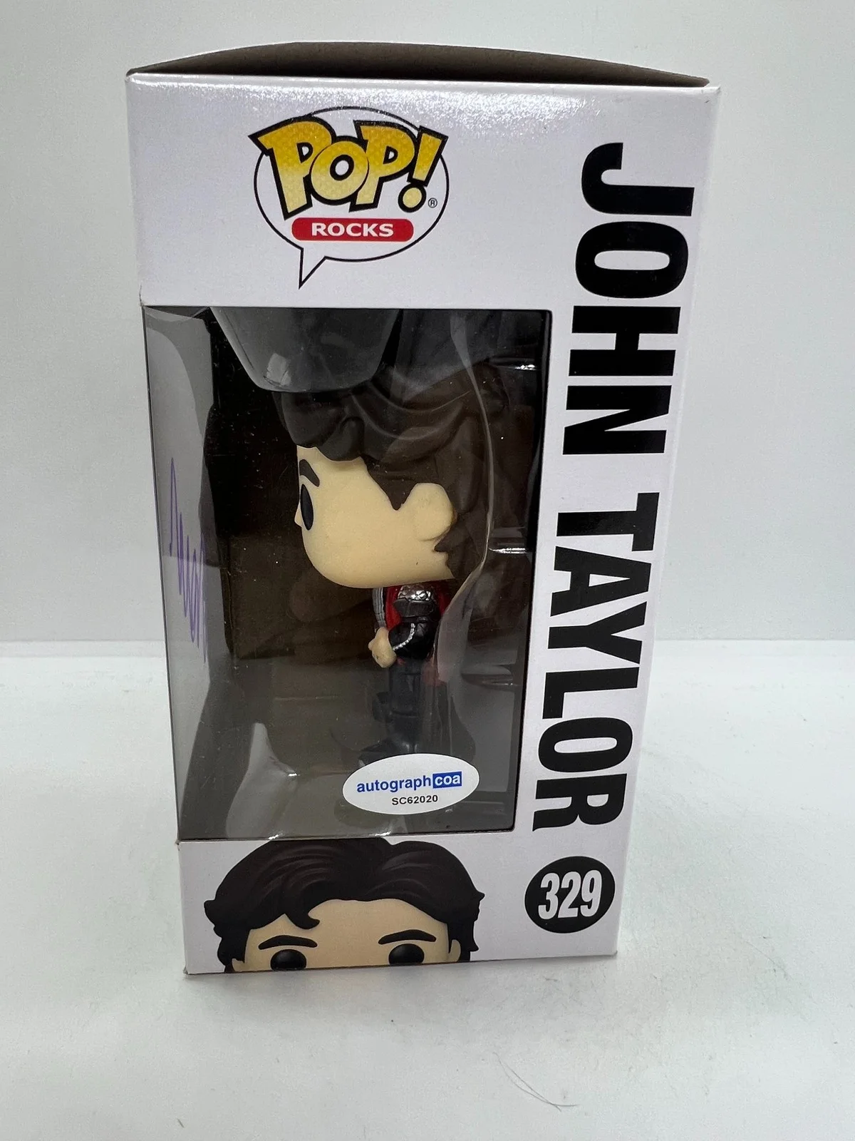 John Taylor Signed Autographed Funko Pop Duran Duran #329 ACOA, image 2