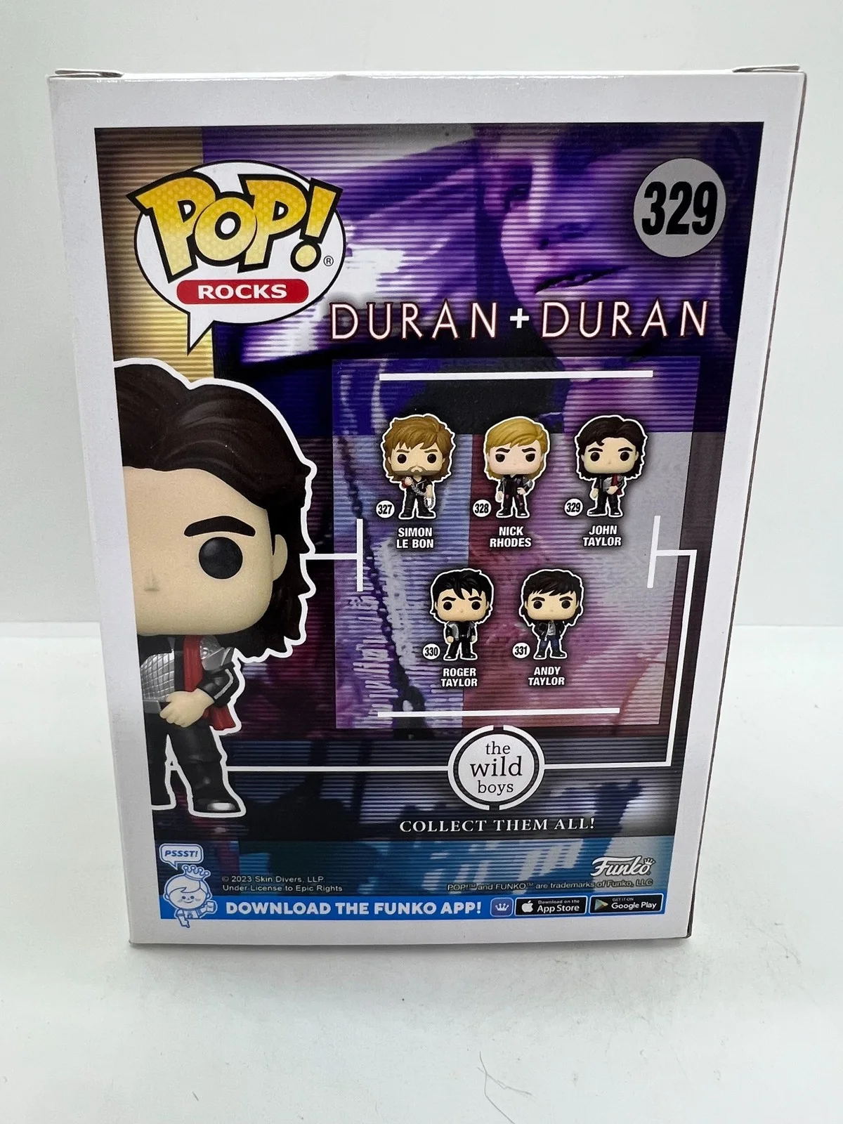 John Taylor Signed Autographed Funko Pop Duran Duran #329 ACOA, image 4