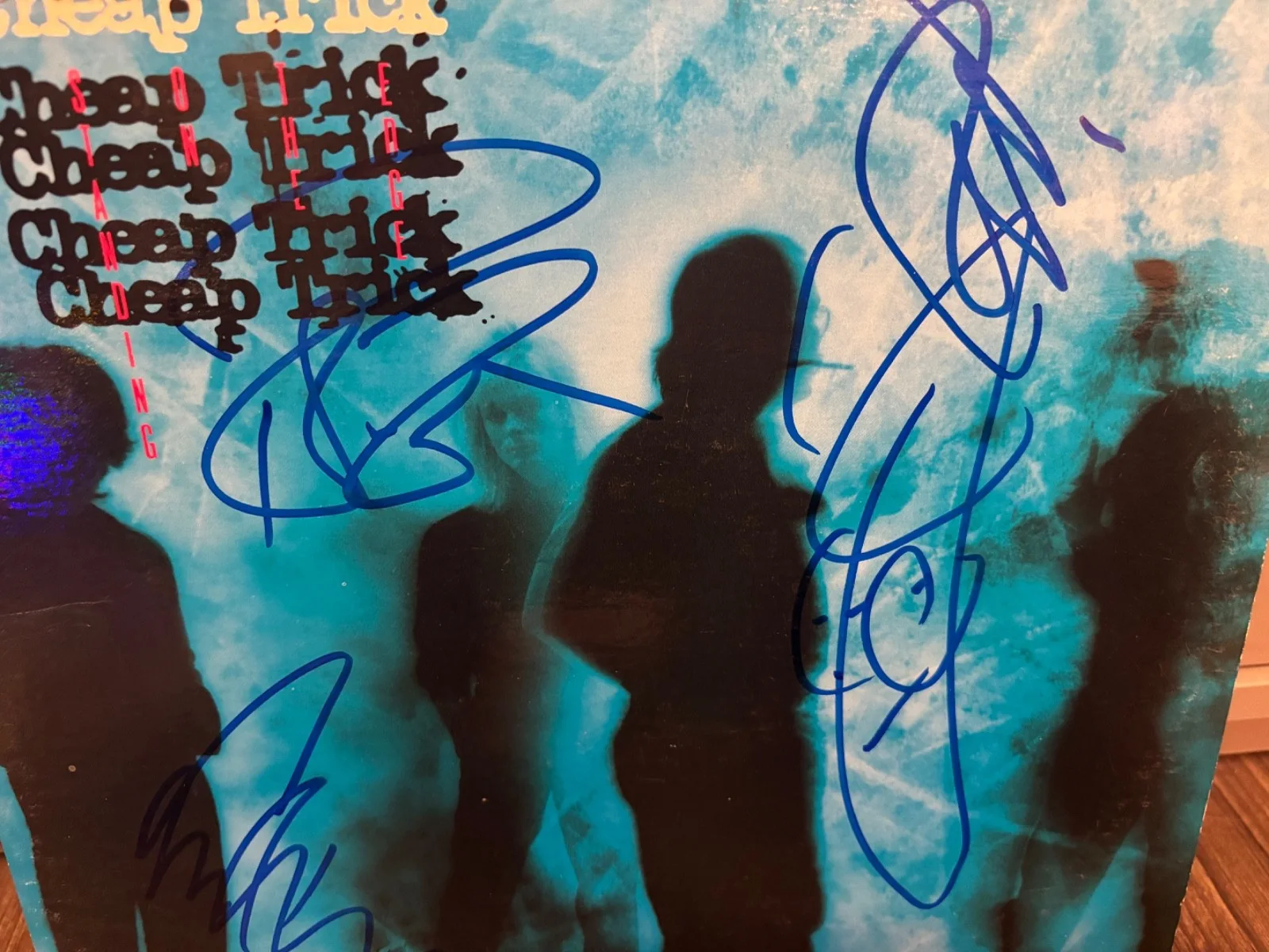 CHEAP TRICK SIGNED AUTOGRAPHED LP VINYL RARE X3 RICK NIELSEN RARE IN PERSON 3, изображение 2