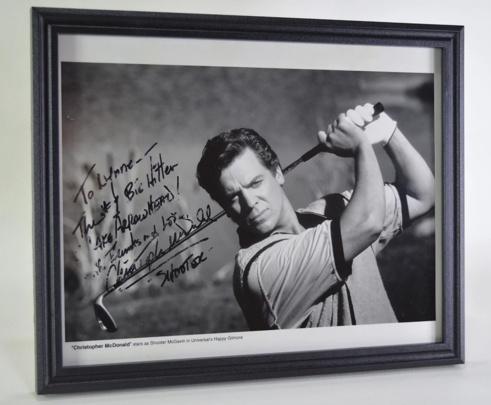 Christopher McDonald — Signed Autographed Christopher McDonald Shooter McGavin 8x10 Photo Happy Gilmore