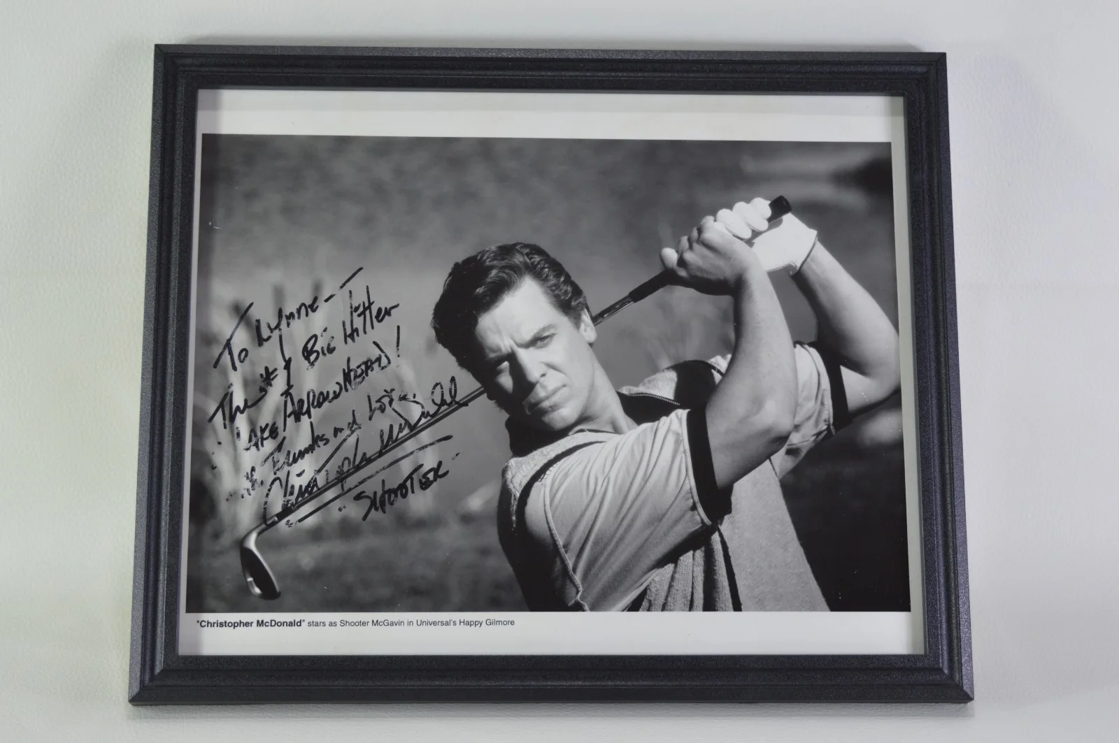 Christopher McDonald — Signed Autographed Christopher McDonald Shooter McGavin 8x10 Photo Happy Gilmore, image 2