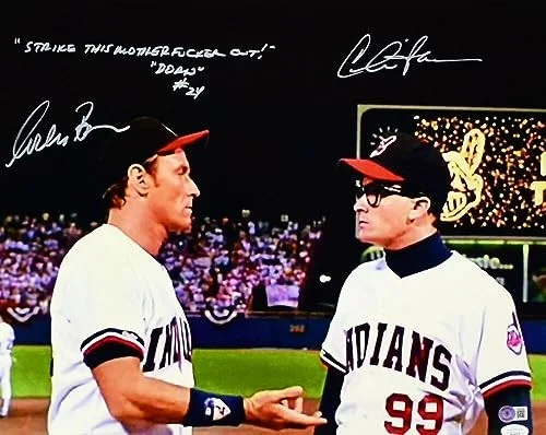Charlie Sheen, amp, Corbin Bernsen — Charlie Sheen/Corbin Bernsen Signed Major League 16x20 Photo- Beckett W / JSA, image 4