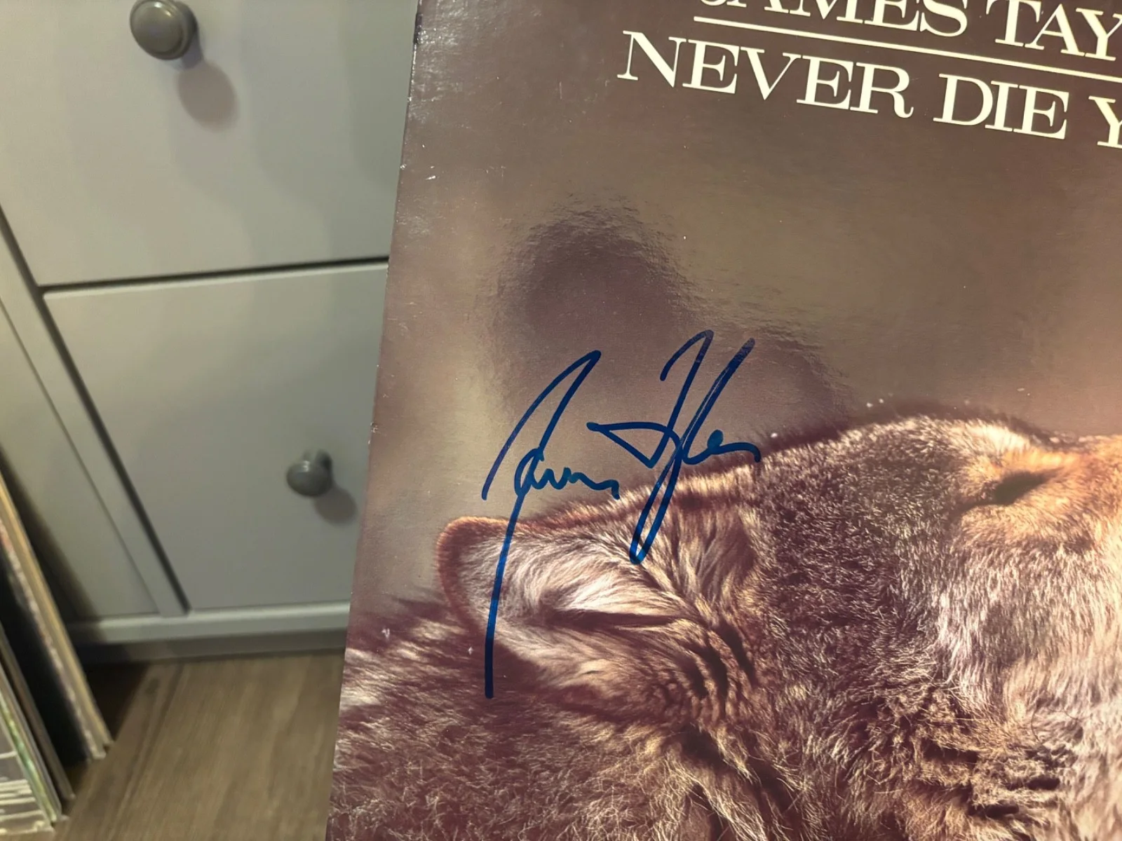 JAMES TAYLOR SIGNED AUTOGRAPHED LP VINYL RARE IN PERSON NEVER DIE YOUNG, изображение 2