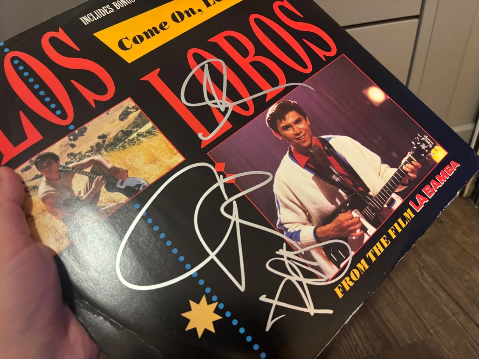 LOS LOBOS SIGNED AUTOGRAPHED LP VINYL X3 CESAR RAMOS IN PERSON (5), изображение 2