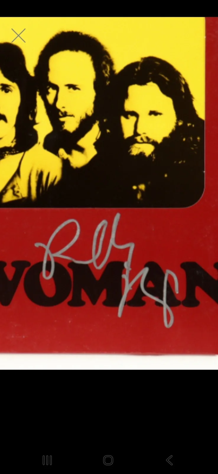 The DOORS SIGNED ROBBIE KRIEGER AUTOGRAPHED VINYL RECORD LA Woman JSA CERT, изображение 2