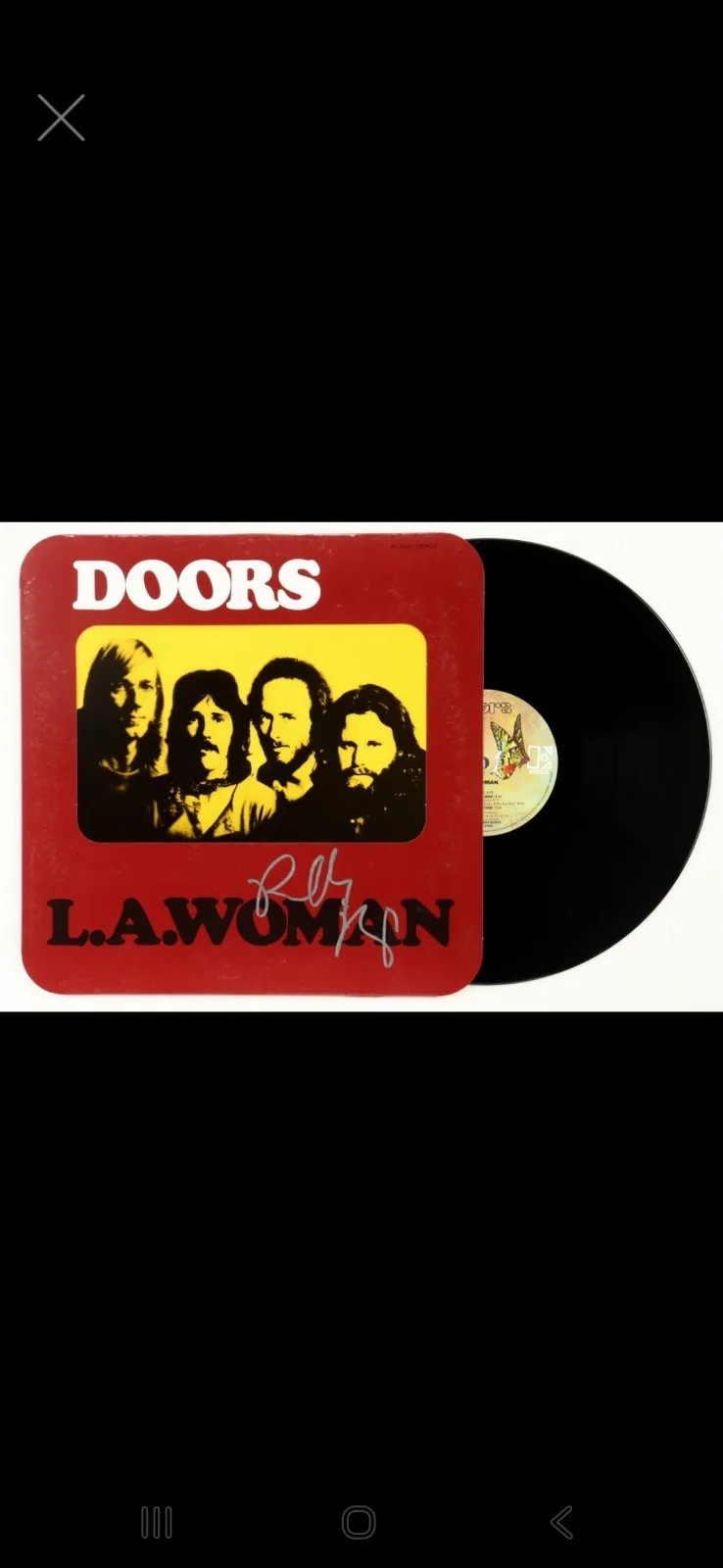 The DOORS SIGNED ROBBIE KRIEGER AUTOGRAPHED VINYL RECORD LA Woman JSA CERT, изображение 4