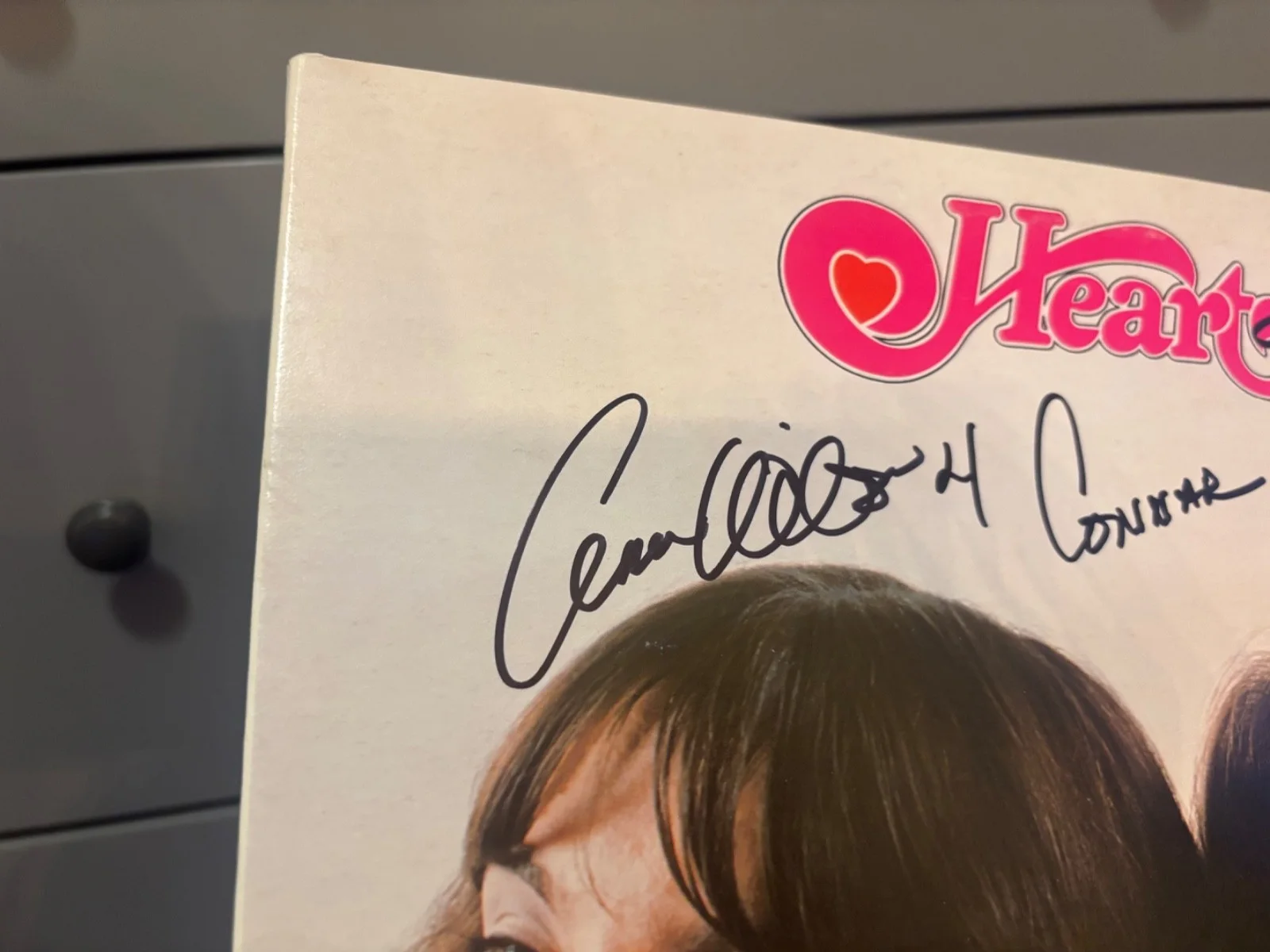 HEART SIGNED AUTOGRAPHED LP VINYL ANN & NANCY WILSON RARE DREAMBOAT ANNIE, изображение 3