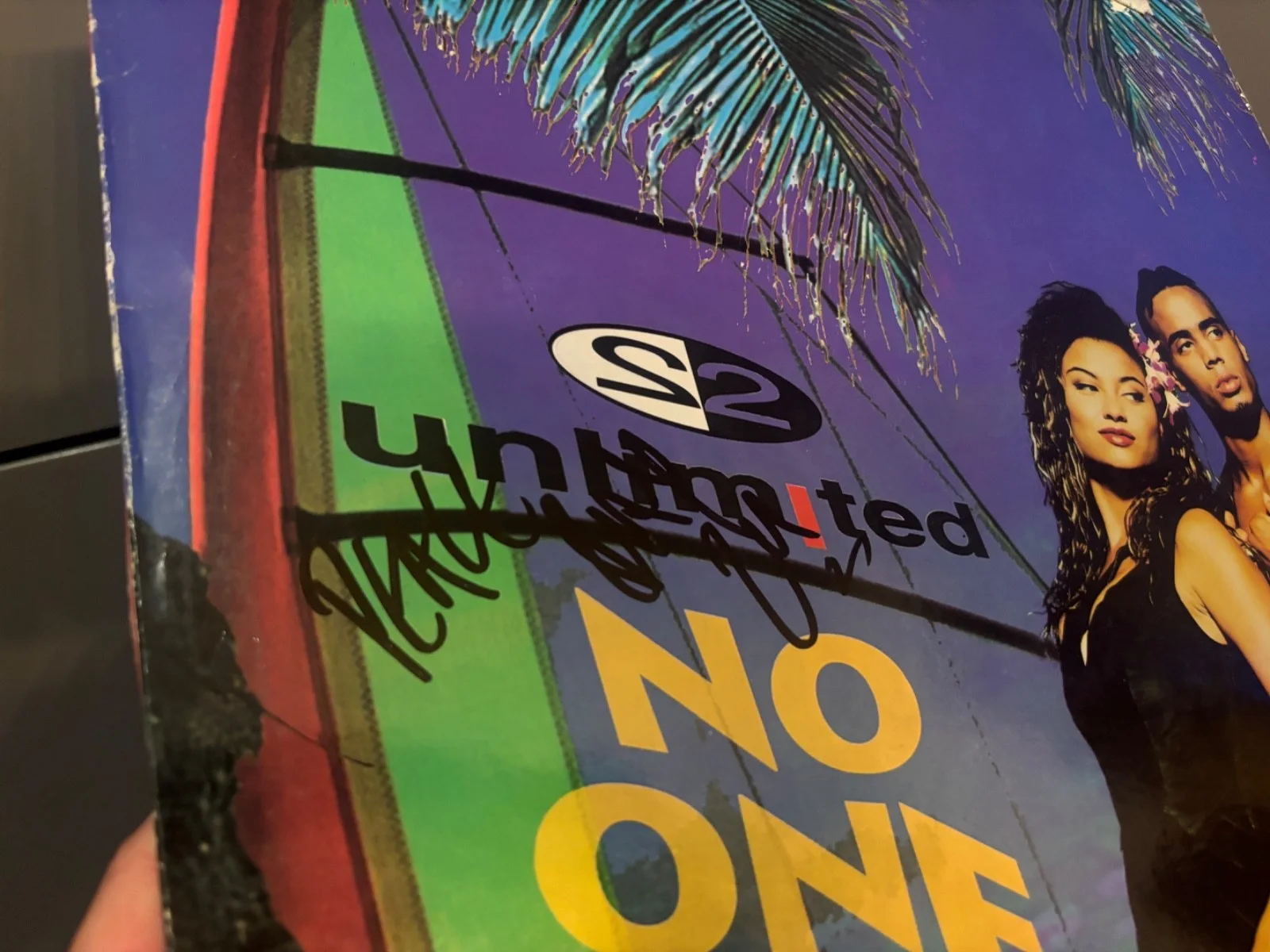 2 Unlimited Signed Autographed No One LP Vinyl Rare Pop Ray Slijngaard, изображение 2