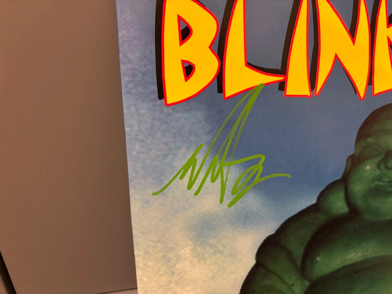 BLINK 182 SIGNED AUTOGRAPHED BUDDHA LP VINYL ORIGINAL PRESS MARK HOPPUS, image 2