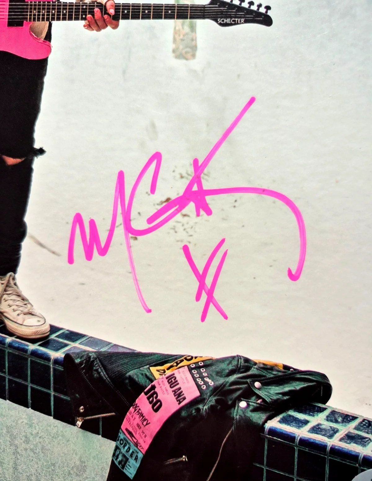 MACHINE GUN KELLY SIGNED AUTOGRAPHED TICKETS TO MY DOWNFALL ALBUM VINYL PSA COA, изображение 3