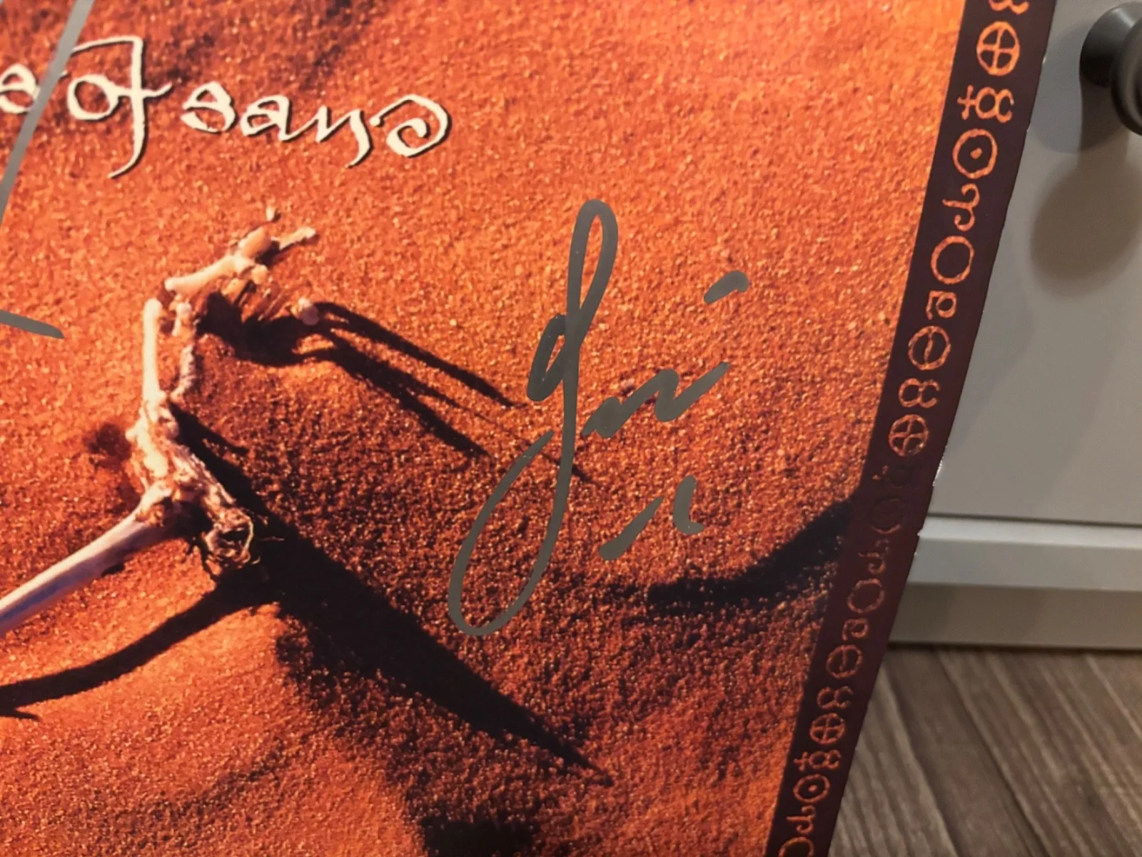THE MISSION SIGNED AUTOGRAPHED LP VINYL GRAINS OF SAND RARE X3 WAYNE HUSSEY GOTH, изображение 4