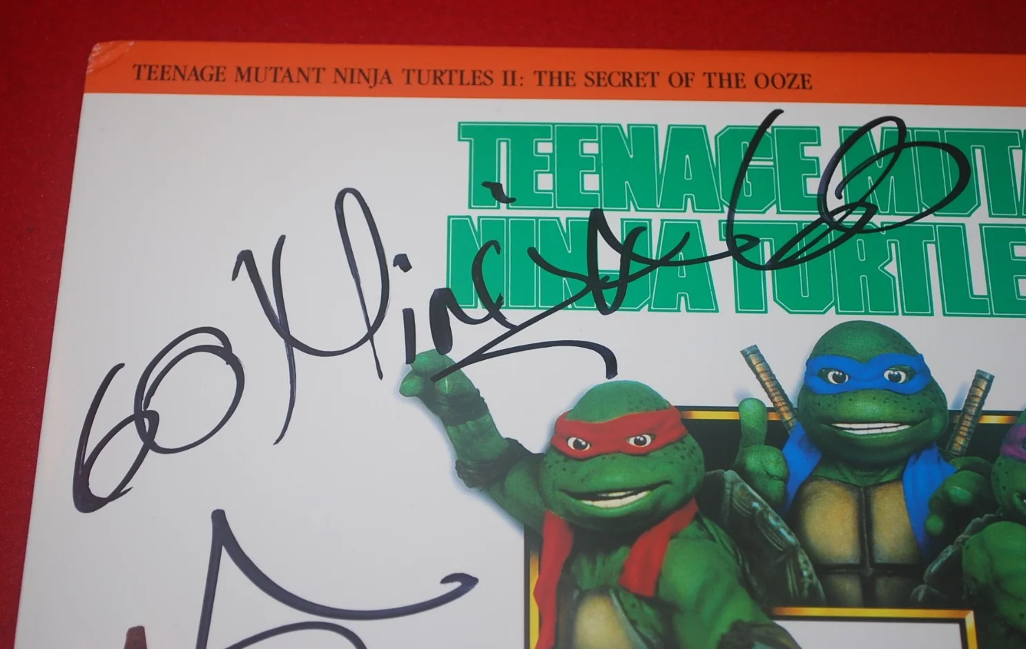 Vanilla Ice Signed Vinyl Album TMNT II SECRET OF THE OOZE BAS COA BV81449, изображение 2