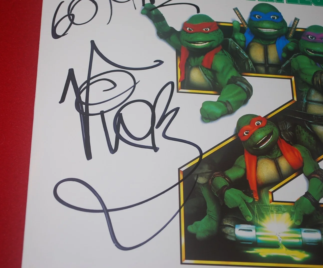 Vanilla Ice Signed Vinyl Album TMNT II SECRET OF THE OOZE BAS COA BV81449, изображение 3