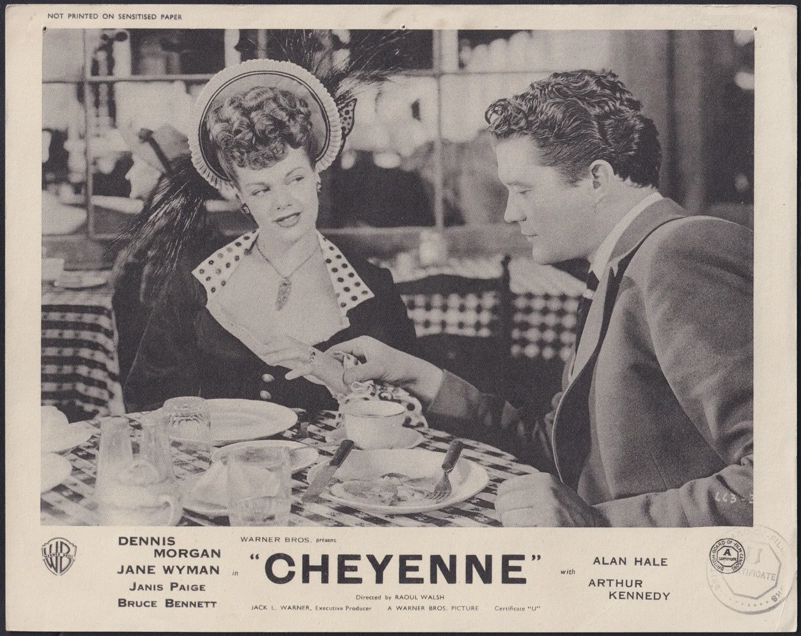 Cheyenne 7x ORIGINAL UK FOH Lobby Cards Jane Wyman Dennis Morgan 1947, изображение 4