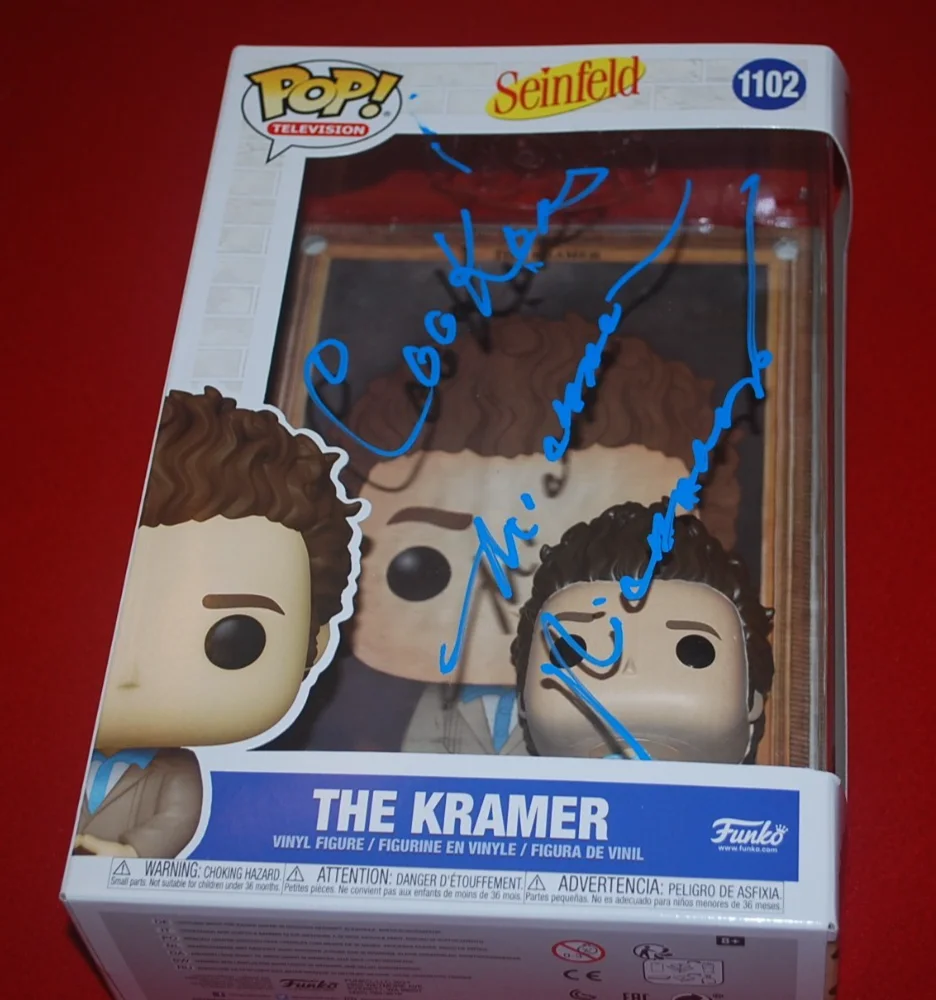 MICHAEL RICHARDS — Michael Richards Signed The Kramer Funko Pop Jumbo Seinfeld Beckett COA BV81435