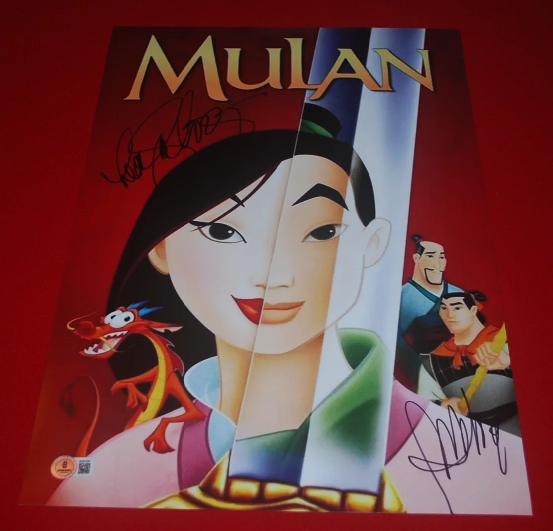 LEA SALONGA — DISNEY LEA SALONGA BD WONG MULAN Signed 12X18 Photo Beckett BV81420