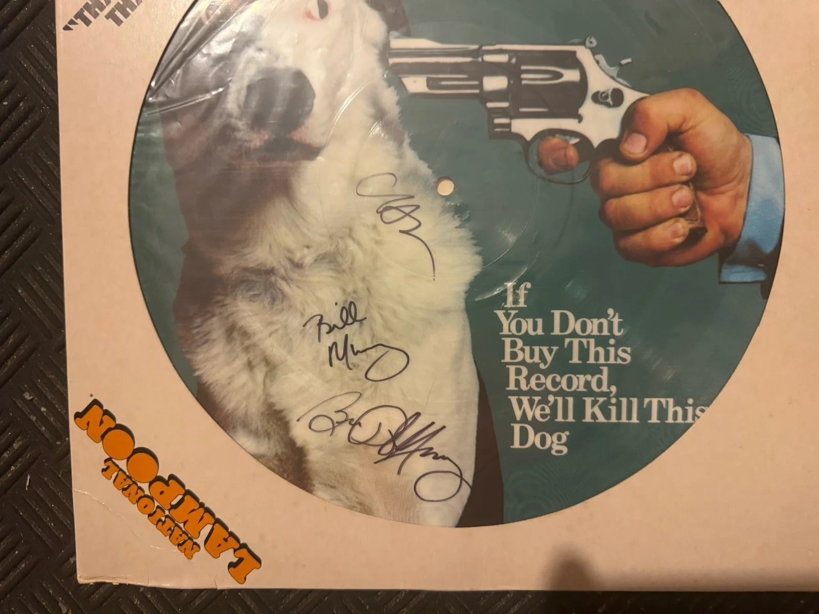BILL MURRAY SIGNED NATIONAL LAMPOONS DISC THATS NOT FUNNY, THATS SICK w/Full JSA, image 2