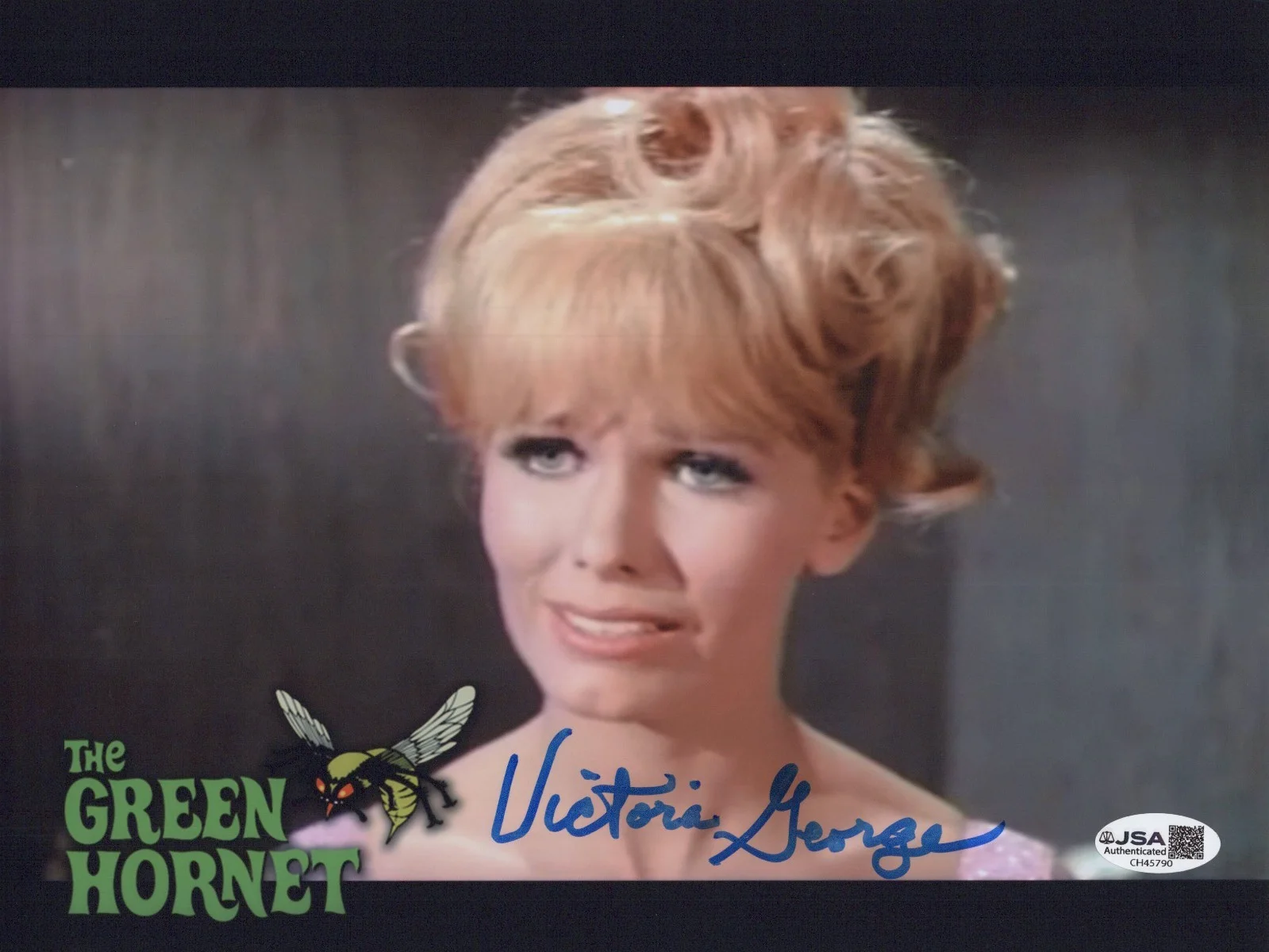 VICTORIA GEORGE — VICTORIA GEORGE SIGNED THE GREEN HORNET 8x10 Photo Autograph JSA COA CERT