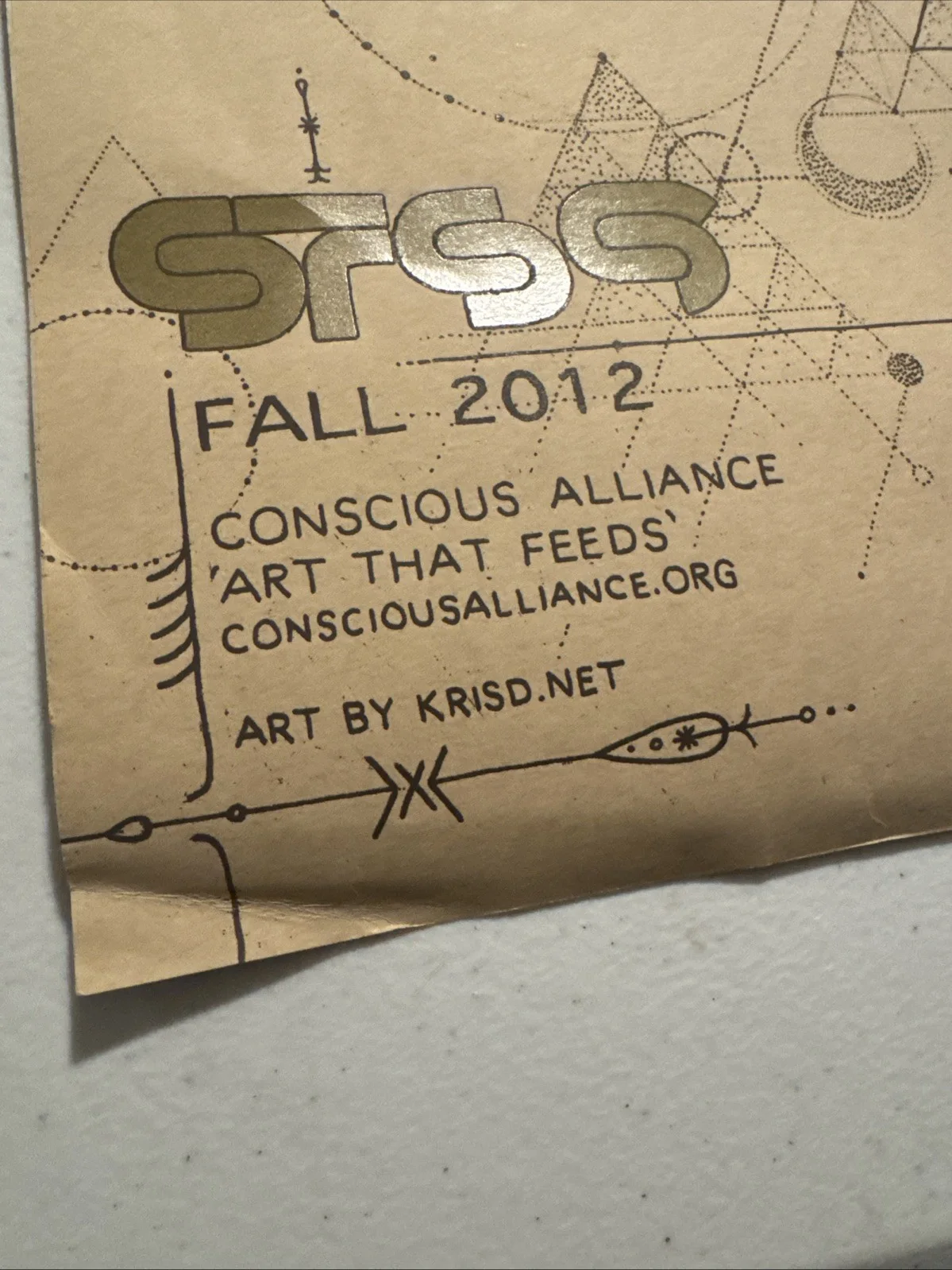 STS9 18x24 Poster Fall 2012 Conscious Alliance Official Merch Sound Tribe Sector, изображение 2