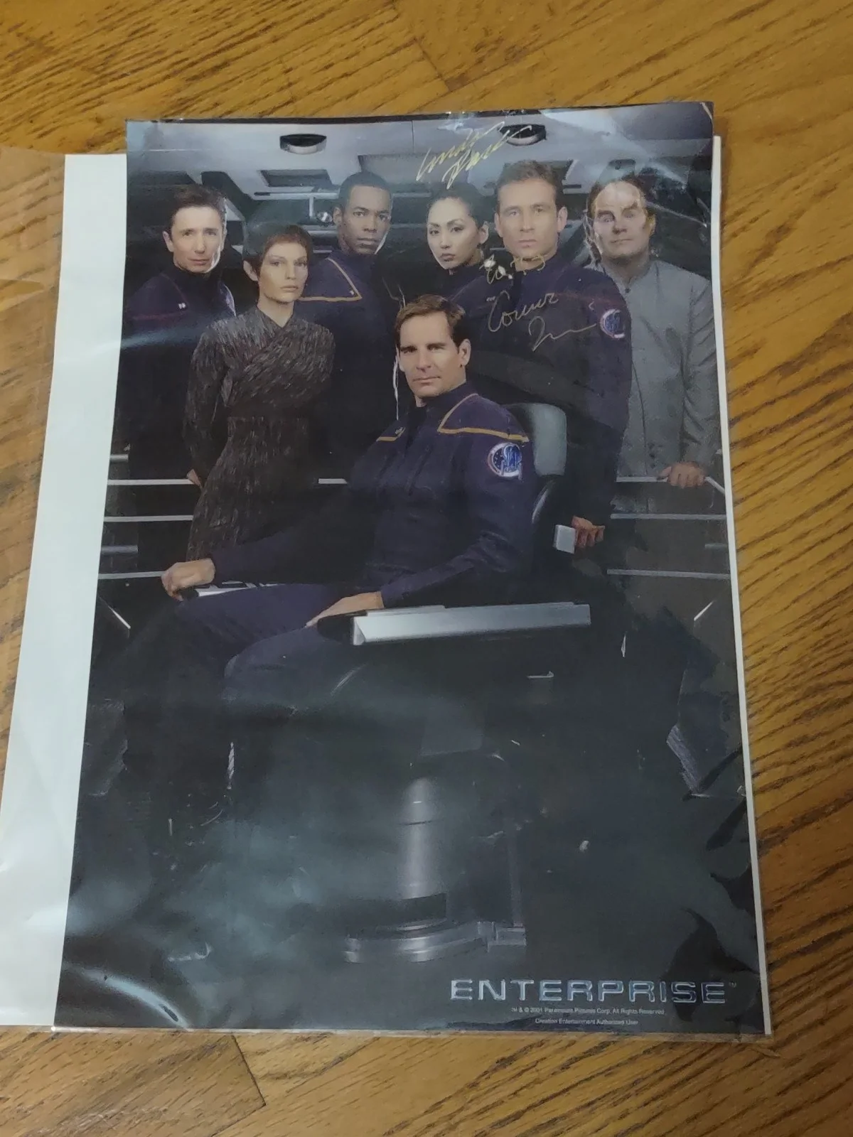 (Star Trek: Enterprise Cast x2) Hand-Signed ORIGINAL Photo- 10X16 No COA, image 4