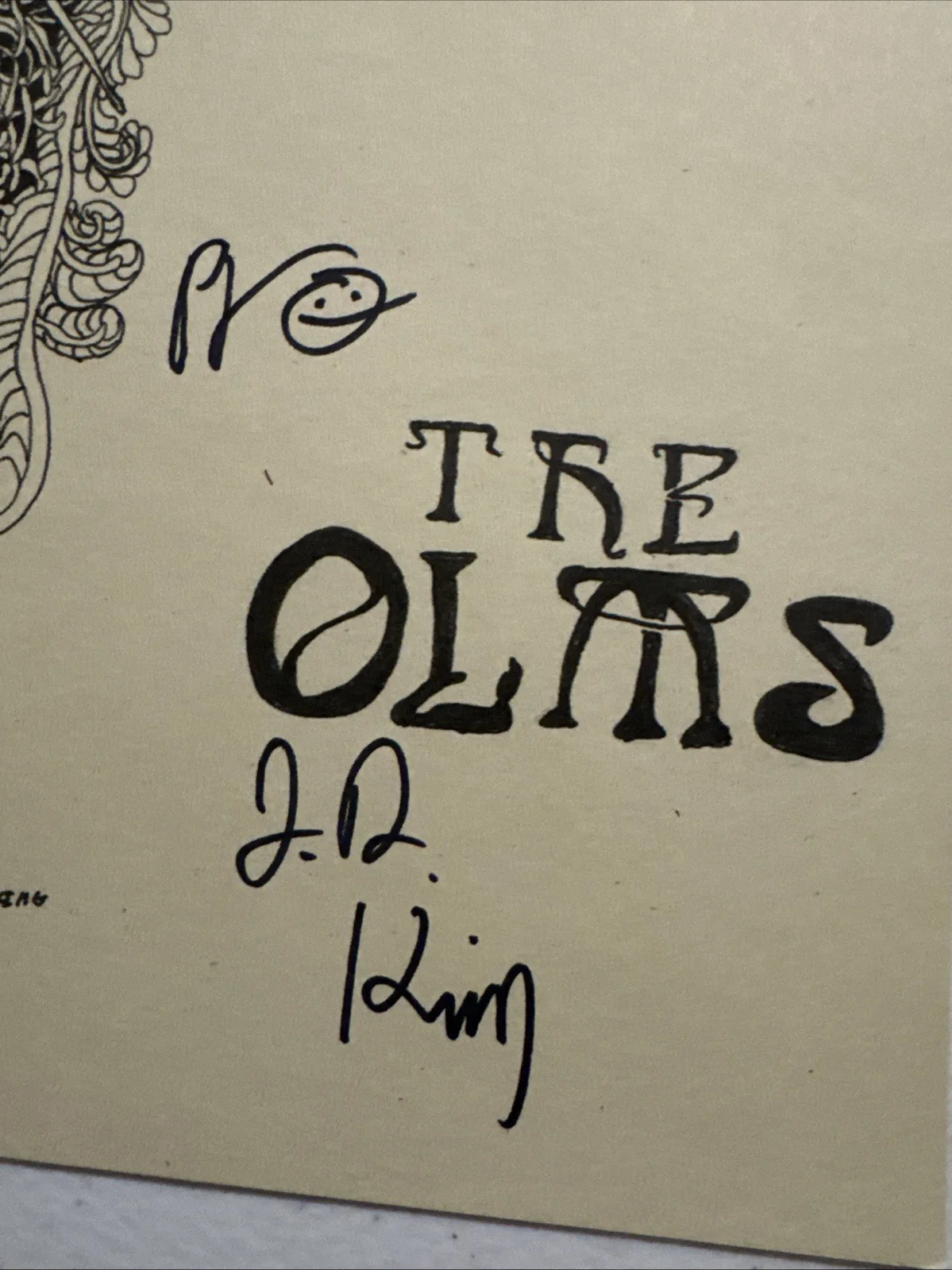 The Olms Band Signed Autograph 11x17 Lithograph Poster JD King Pete Yorn, image 2