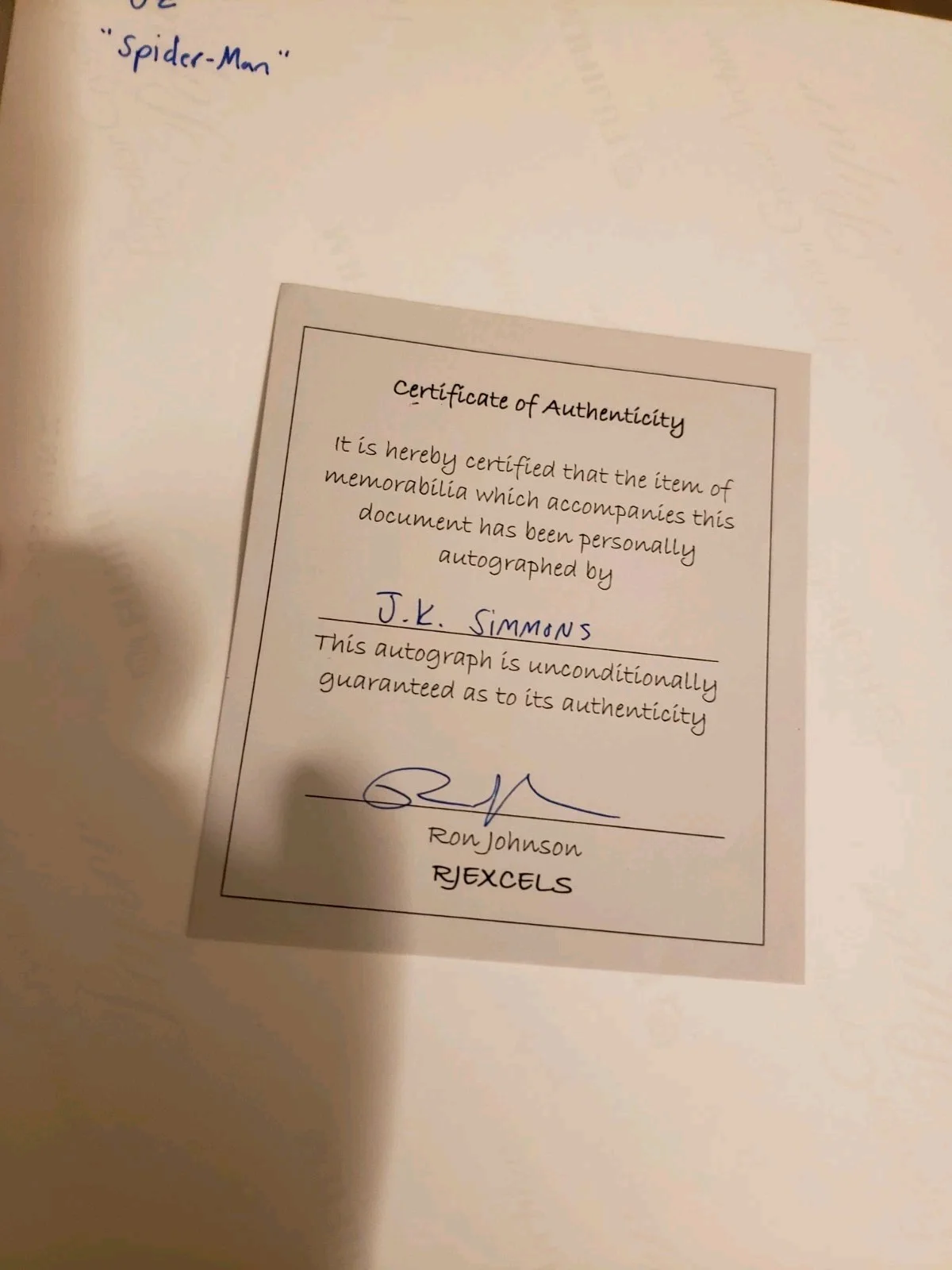 J.K. Simmons Signed Photo Law & Order Spider-Man Oz Signed In Person C.O.A., изображение 3