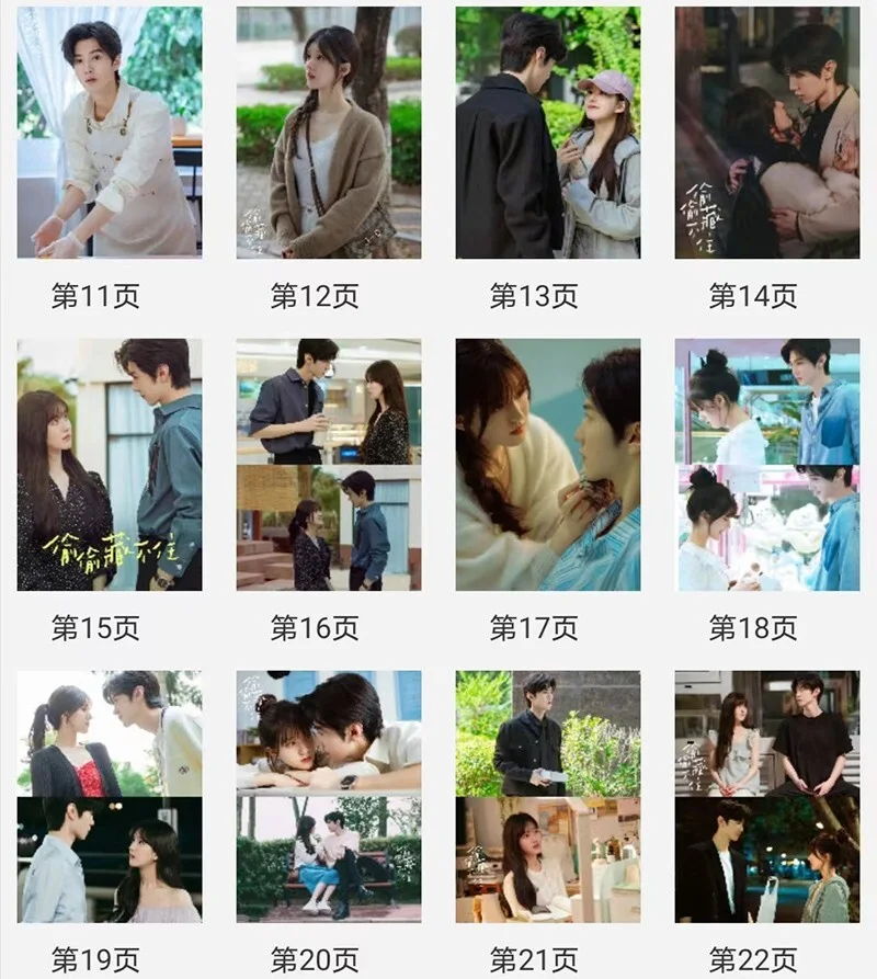 Chinese Hidden Love 偷偷藏不住 Zhao Lusi Chen Zheyuan Photo Book Album Book, изображение 3