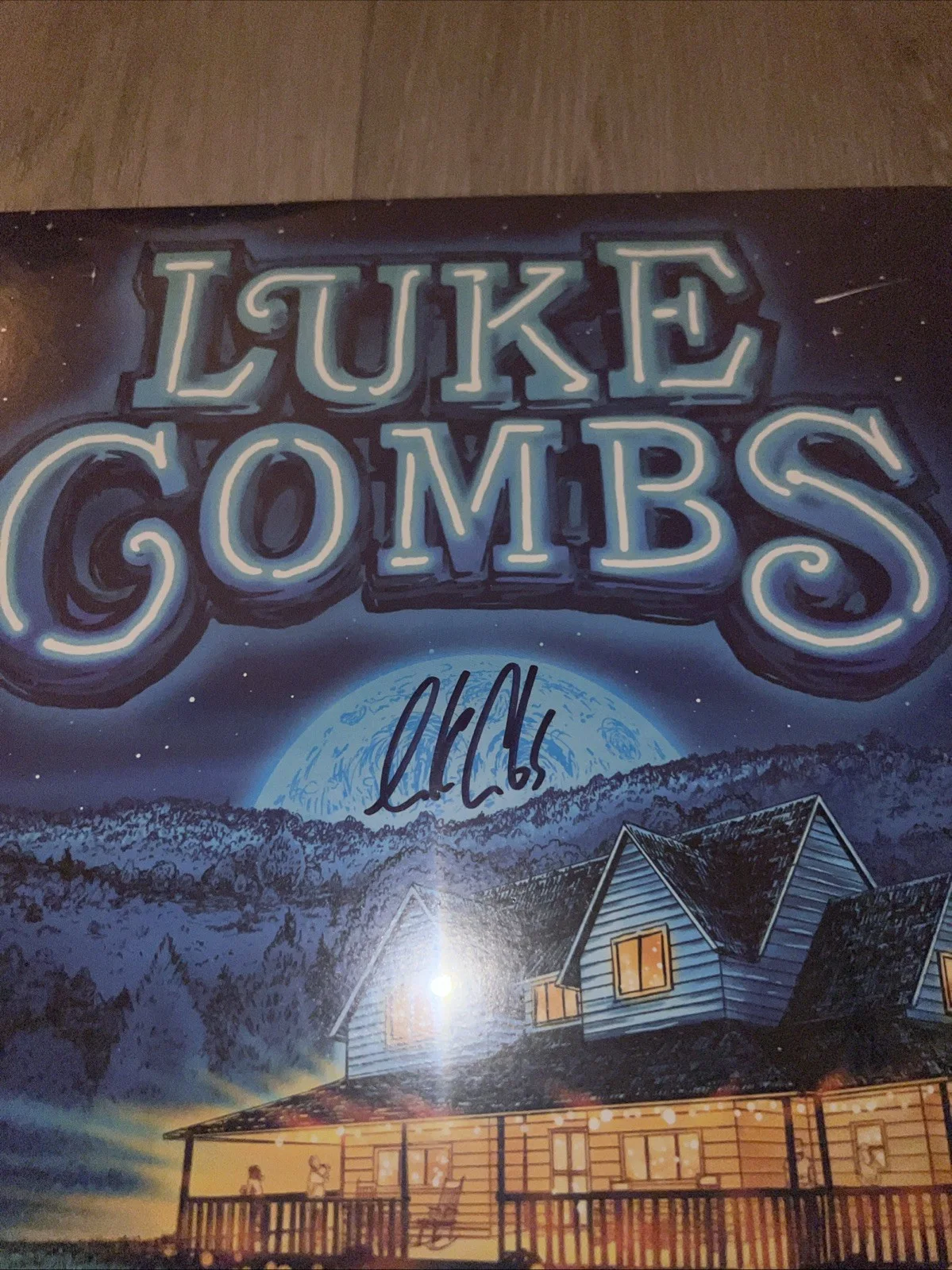 Luke Combs Gettin' Old Signed Vinyl Record BECKETT BAS COA NICE AUTOGRAPH No CD, image 2
