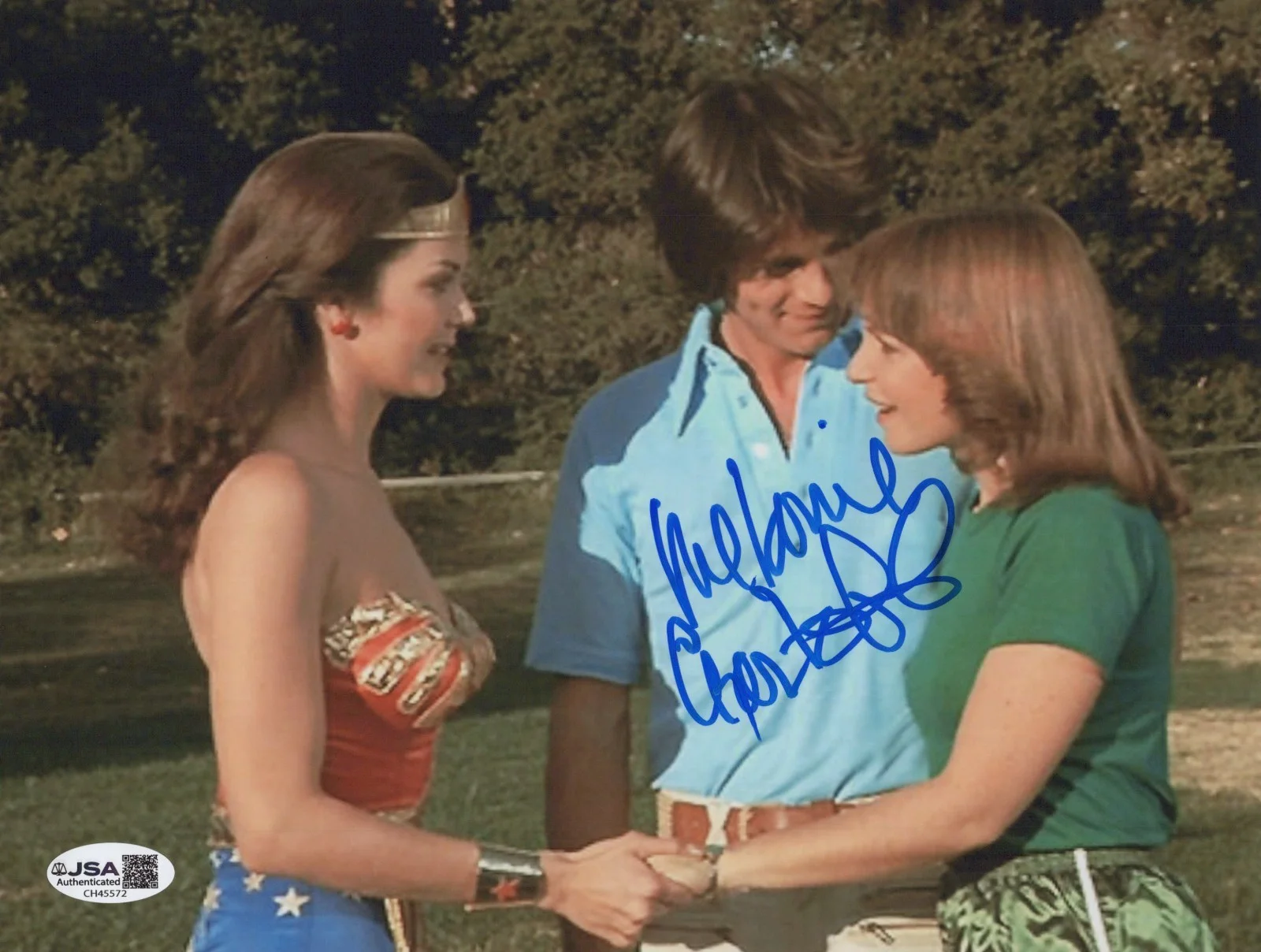 MELANIE CHARTOFF — MELANIE CHARTOFF Signed WONDER WOMAN 8x10 Photo NADIA Autograph JSA COA