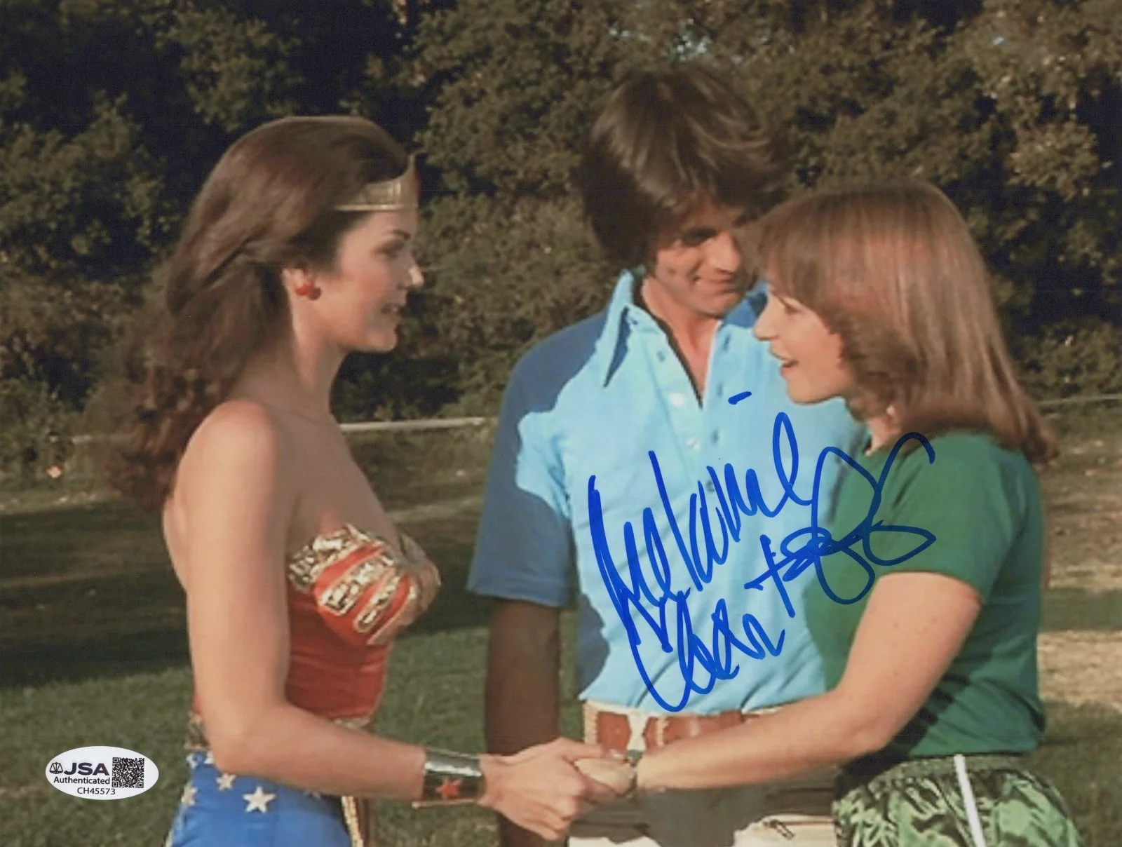 MELANIE CHARTOFF — MELANIE CHARTOFF Signed WONDER WOMAN 8x10 Photo NADIA Autograph JSA COA